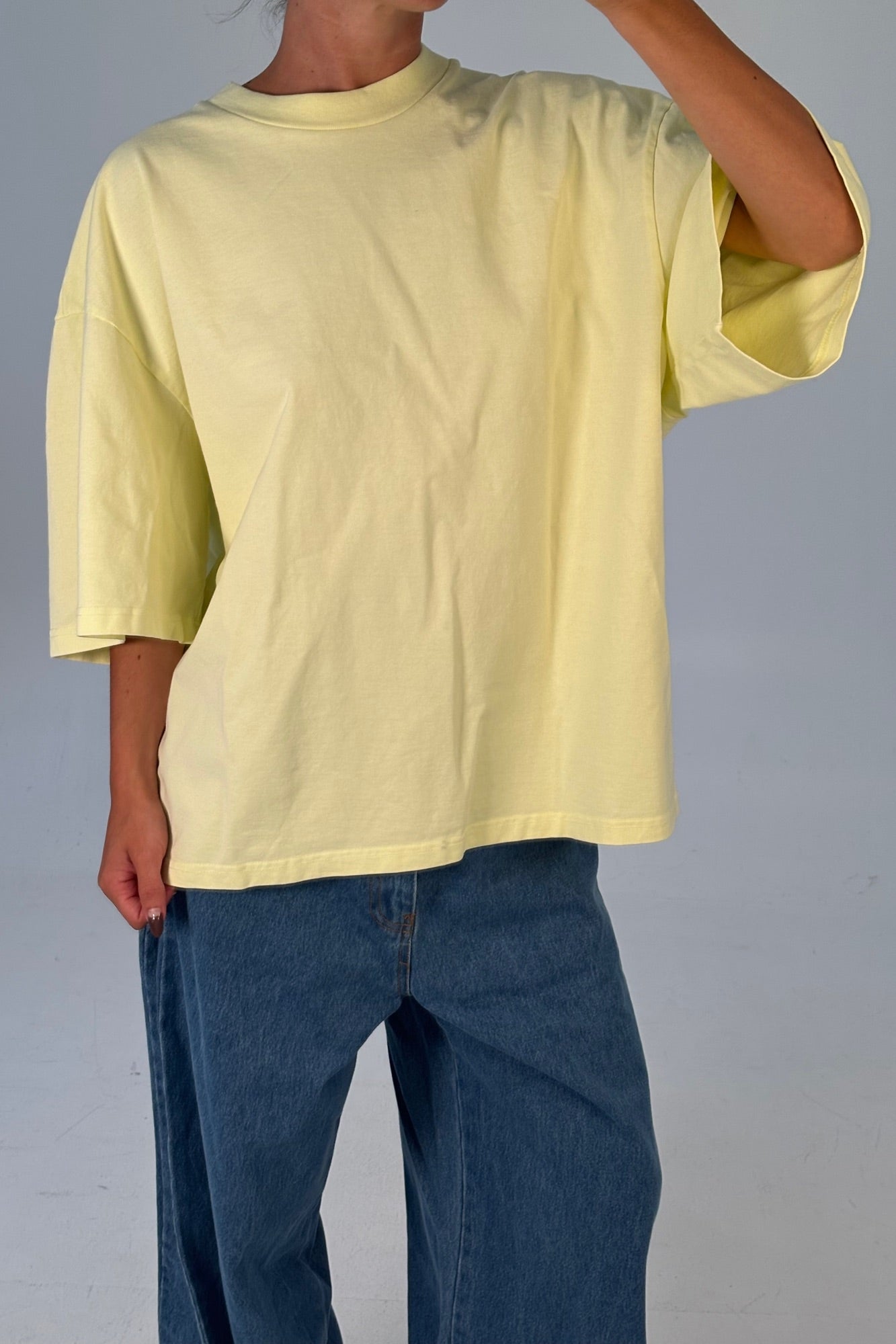 Unisex Emmett Box Tee Lemon