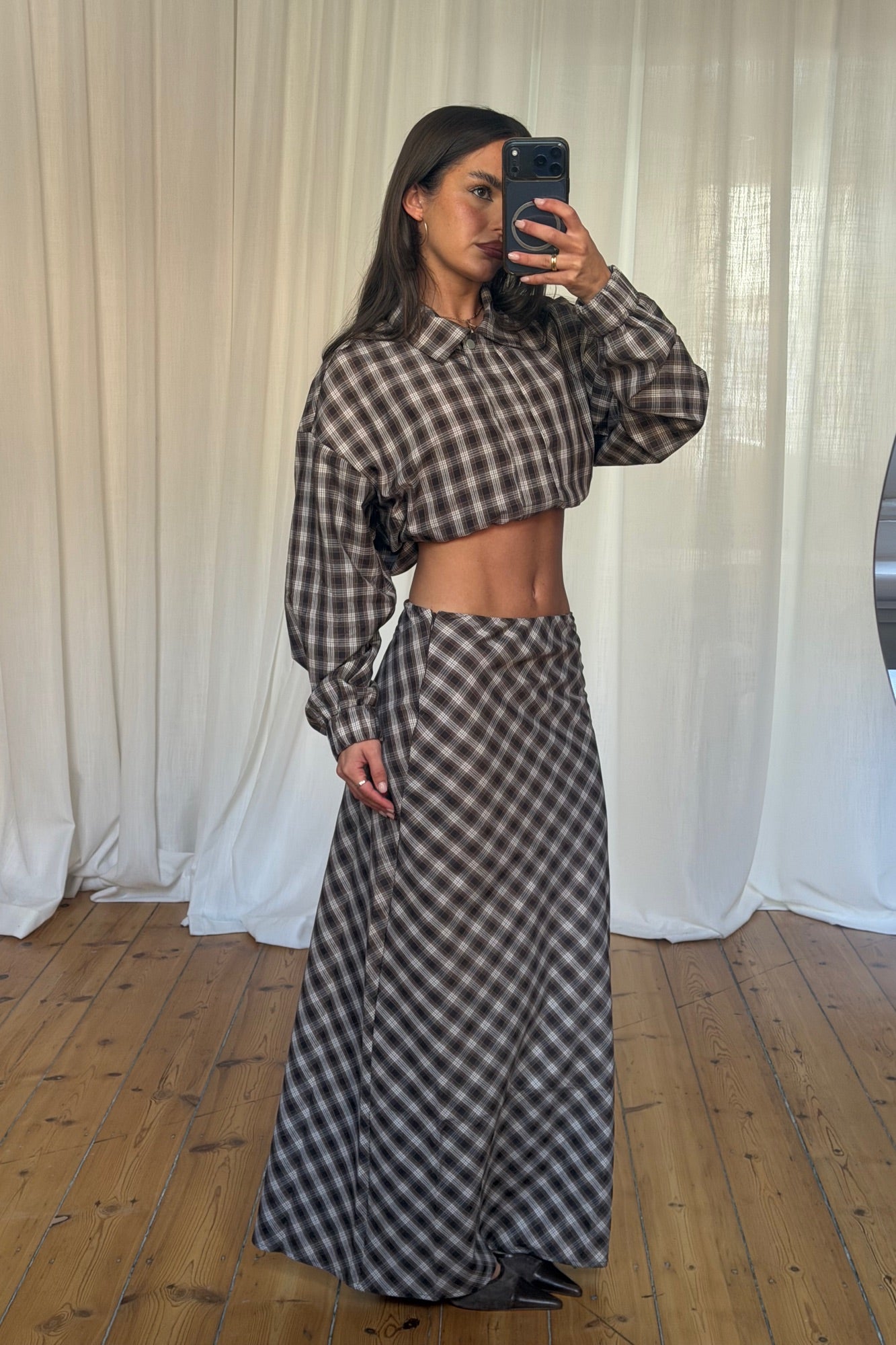 Jaydan Maxi Skirt Chocolate