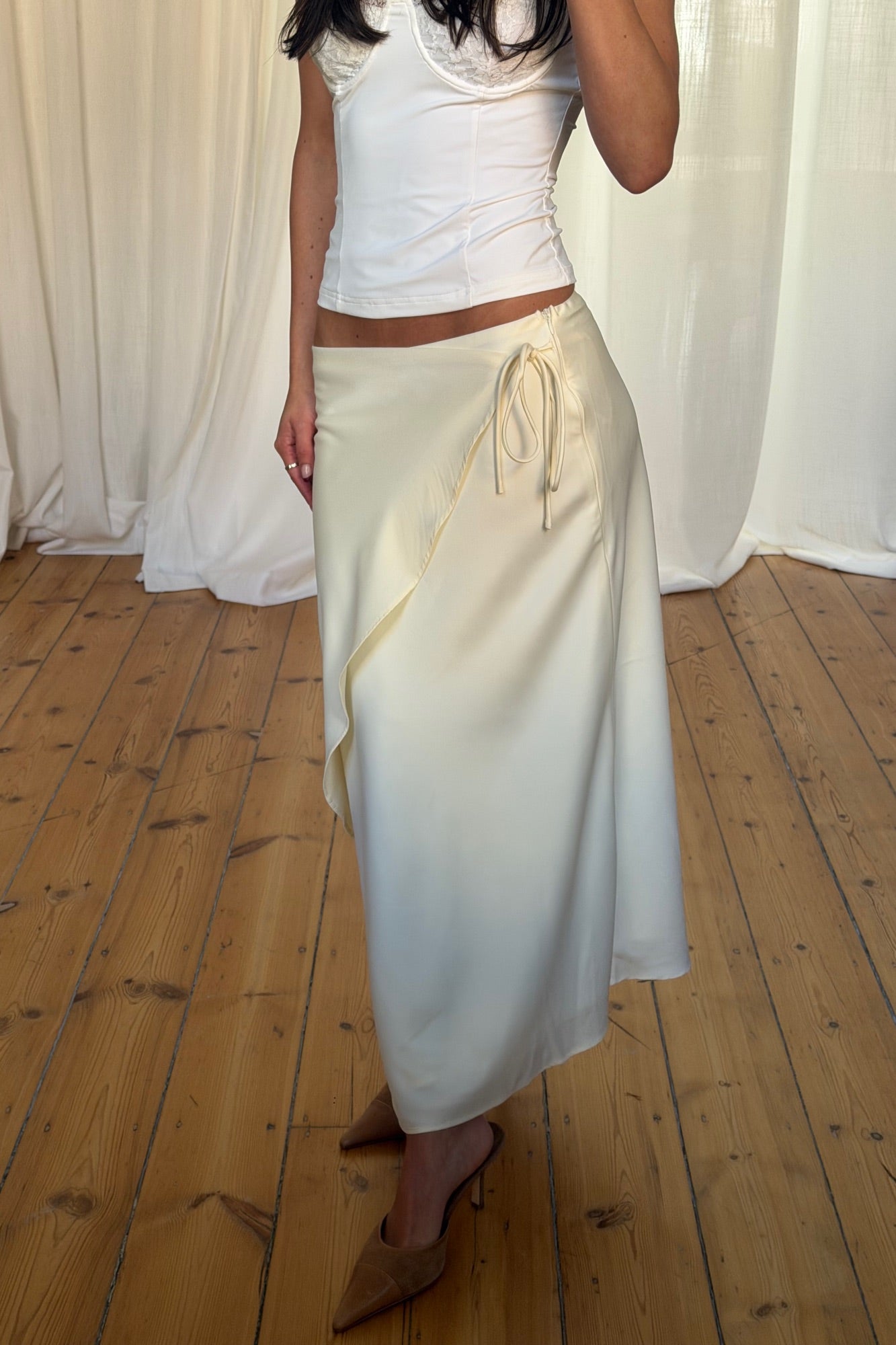 Levi Maxi Skirt Lemon