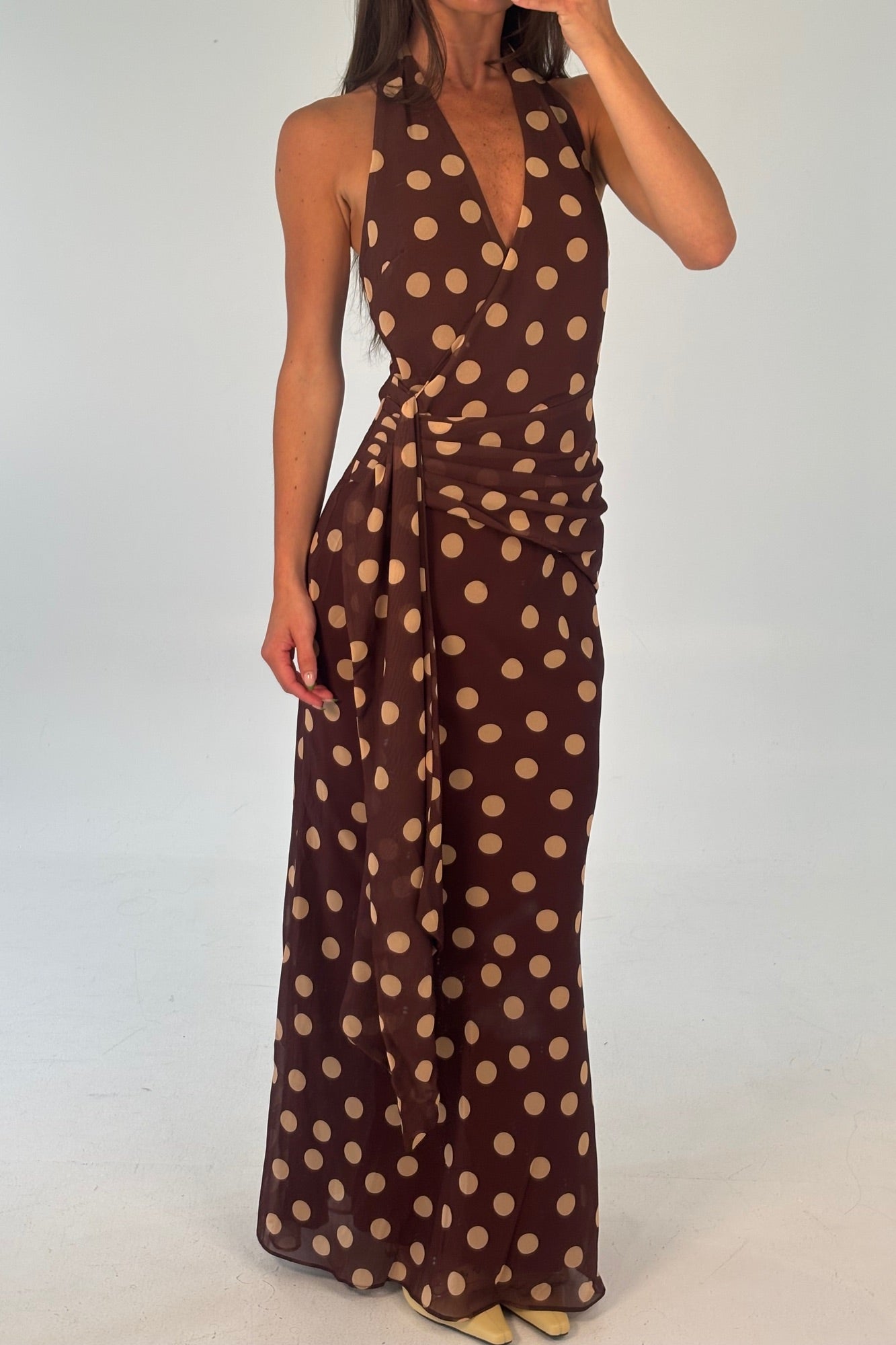 Grace Maxi Dress Chocolate