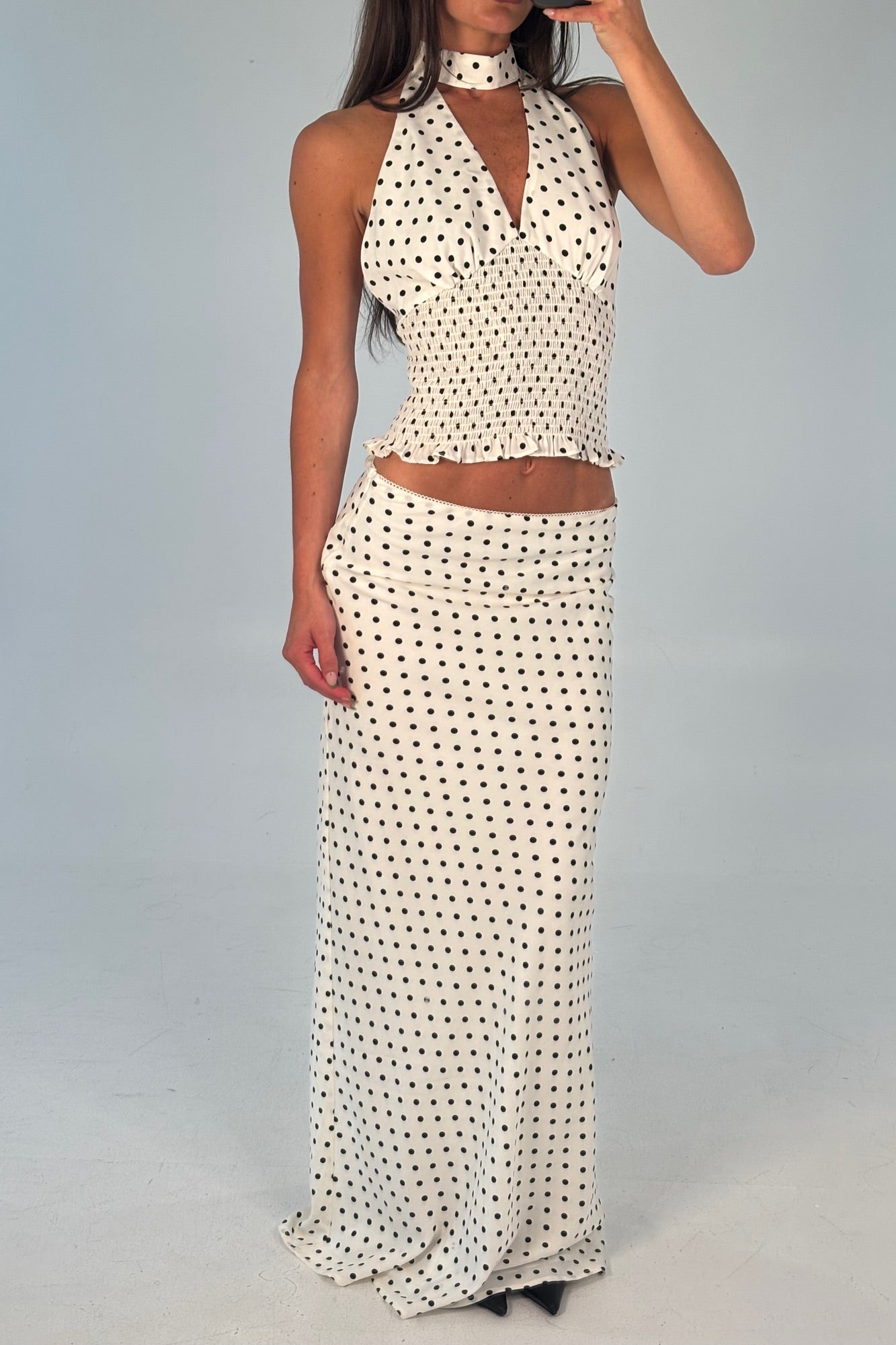 Poppy Maxi Skirt White