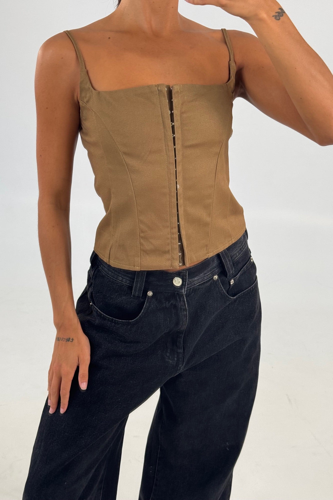 Gabriella Top Chocolate - FINAL SALE