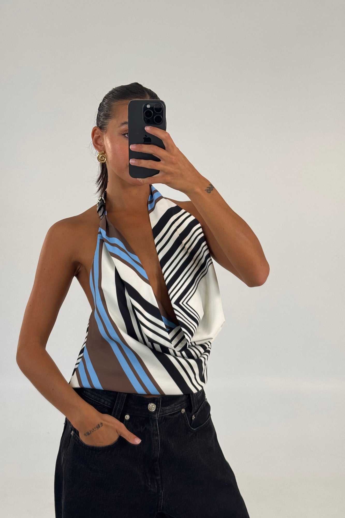 Tessa Halter Top Beige - FINAL SALE