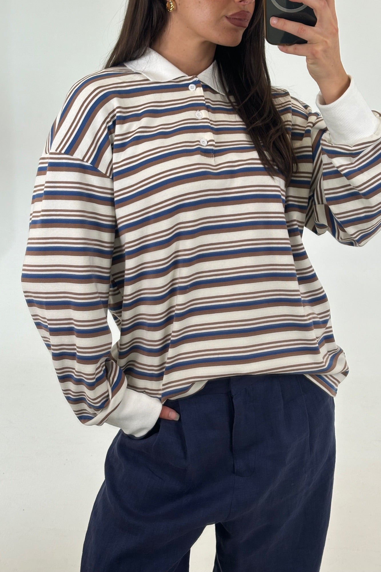 Jodie Rugby Top Mocha