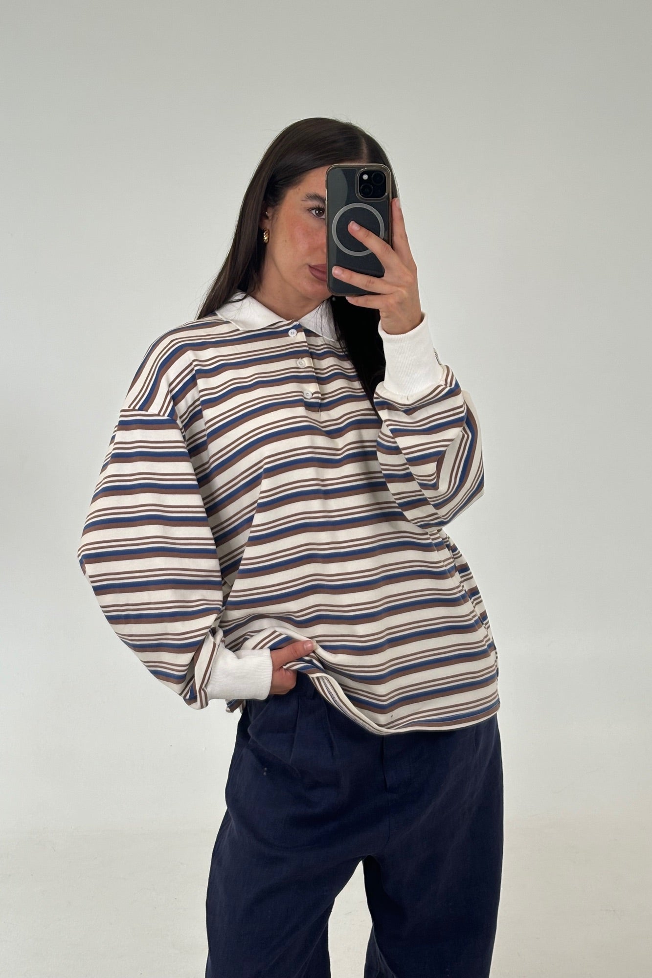 Jodie Rugby Top Mocha