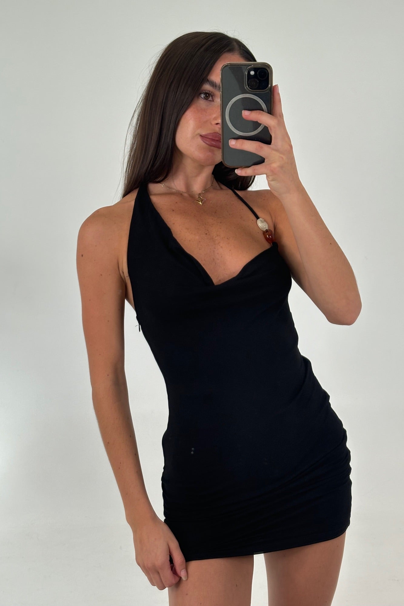 Carolina Mini Dress Black - FINAL SALE