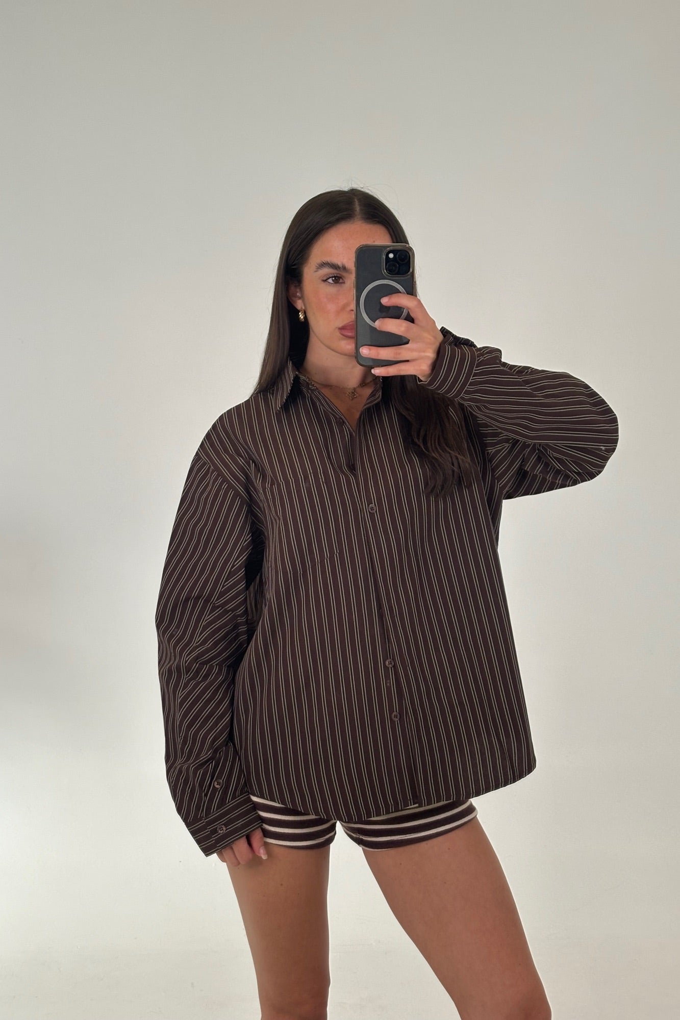 Hallie Shirt Chocolate