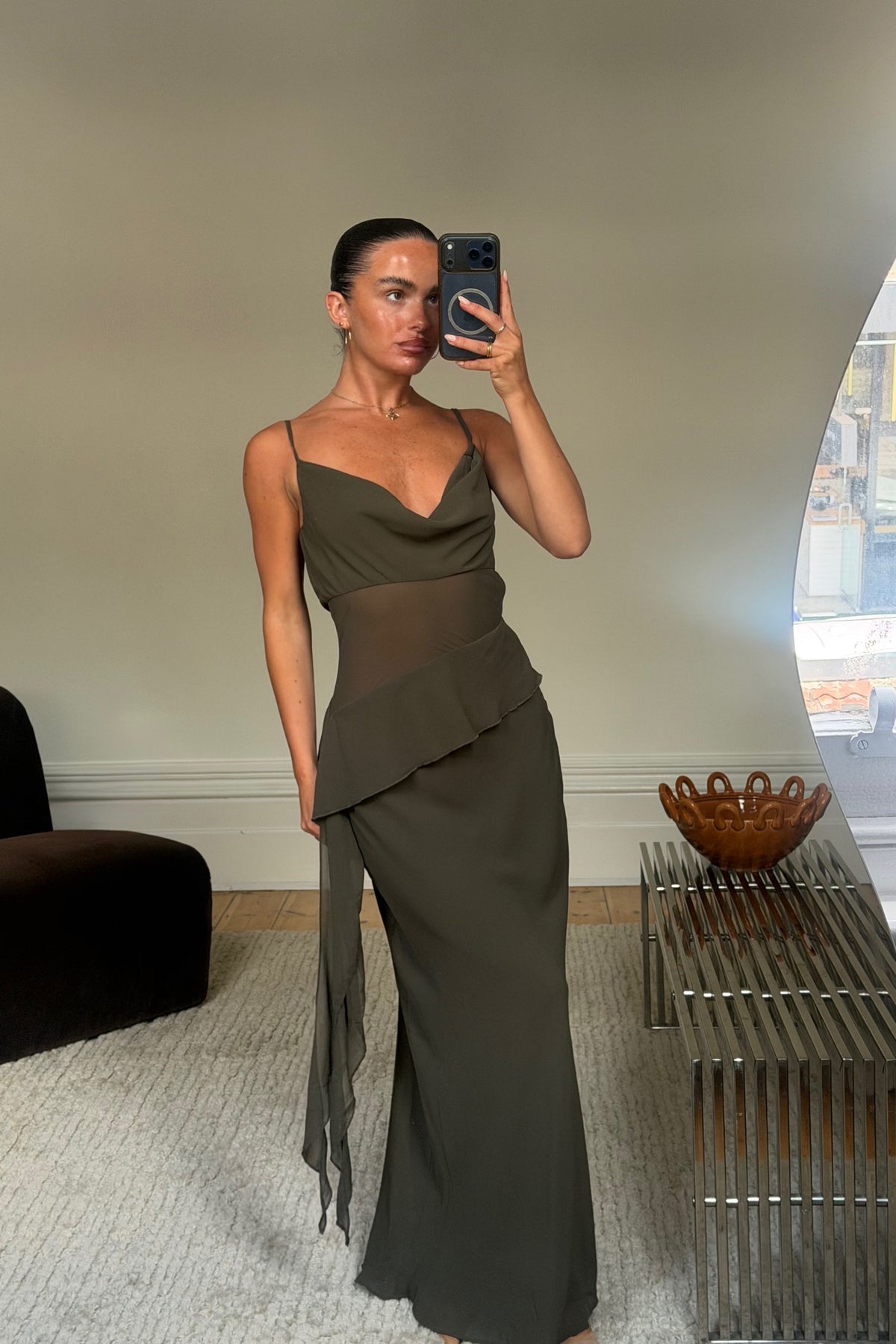 Georgie Maxi Dress Khaki
