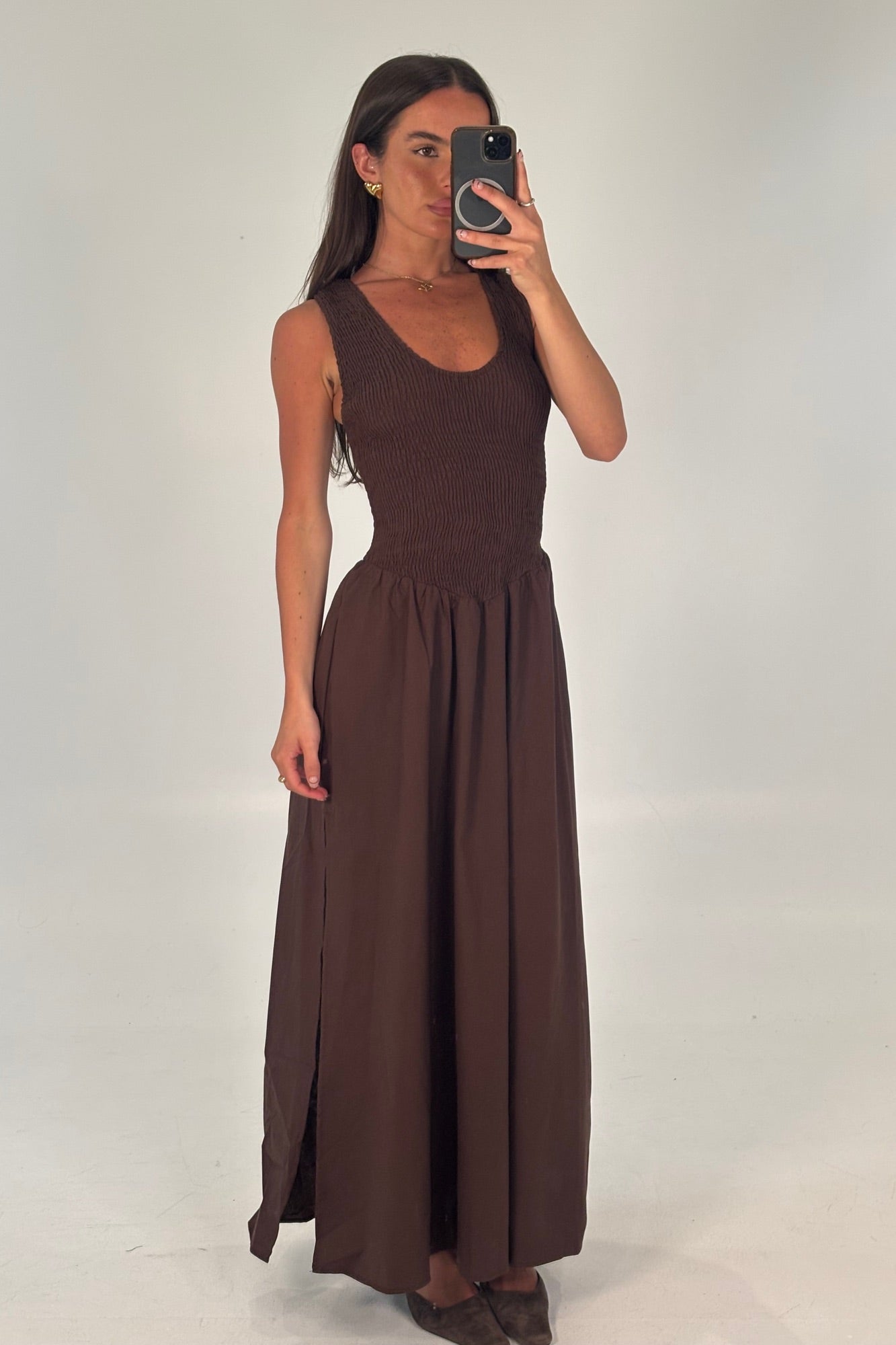 Destiny Maxi Dress Chocolate