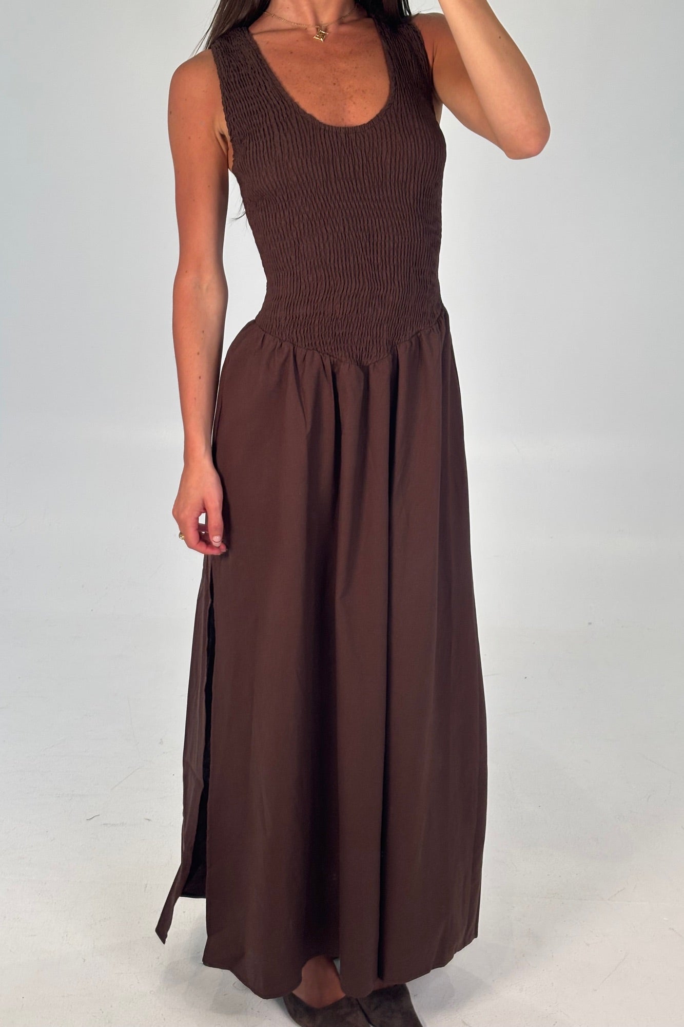 Destiny Maxi Dress Chocolate