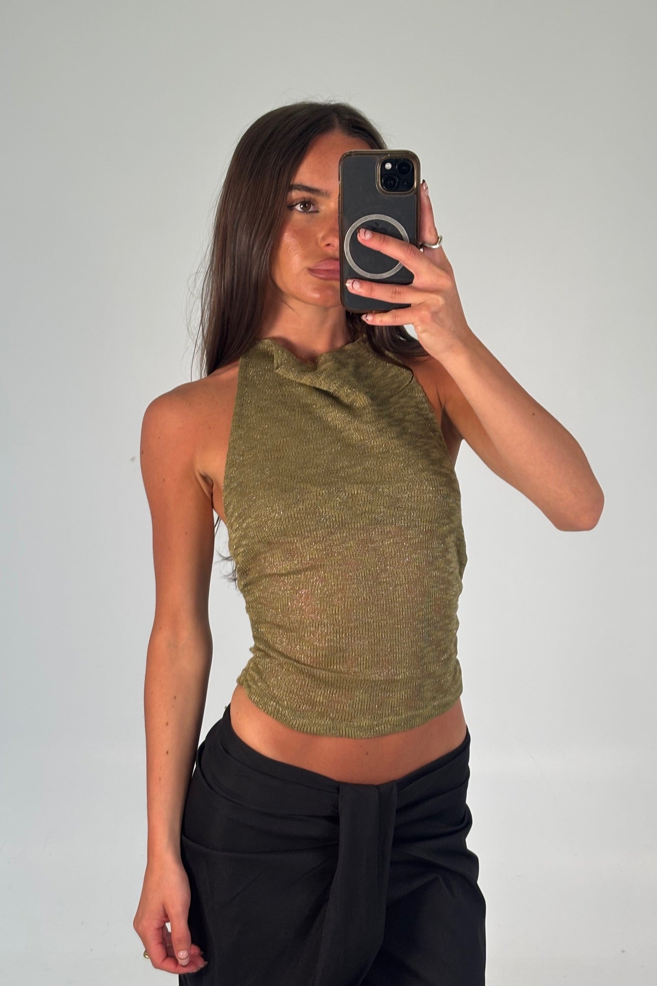 Normi Halter Khaki