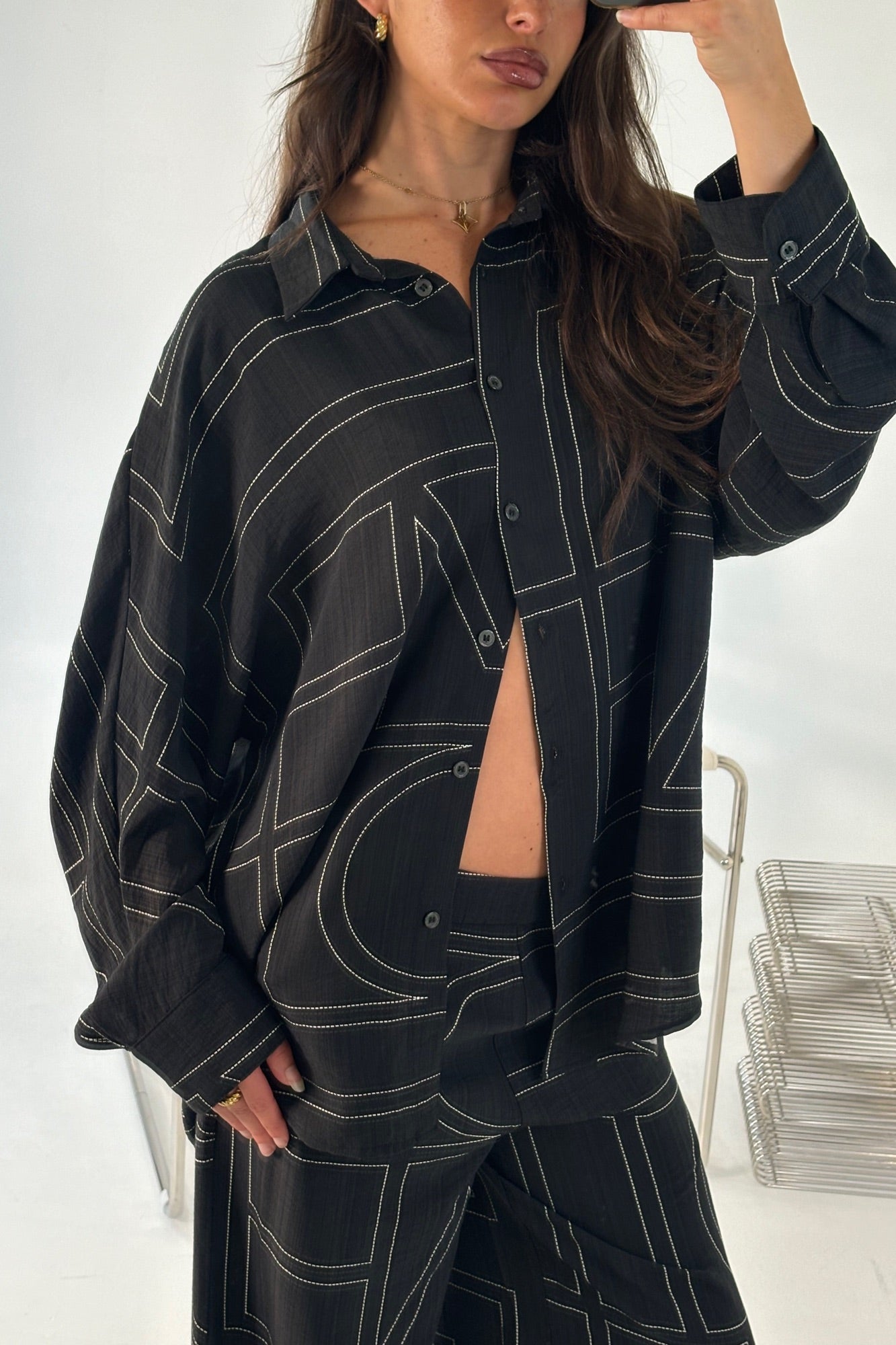 Tassie Long Sleeve Top Black - FINAL SALE