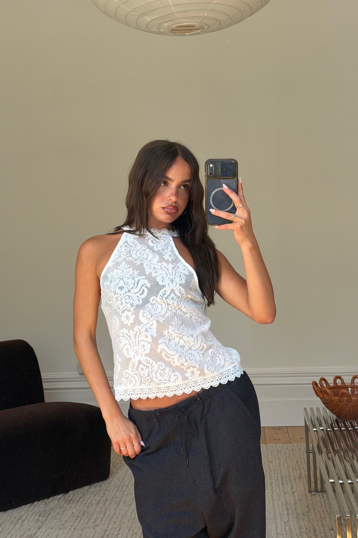 Zariah Lace Top Ivory