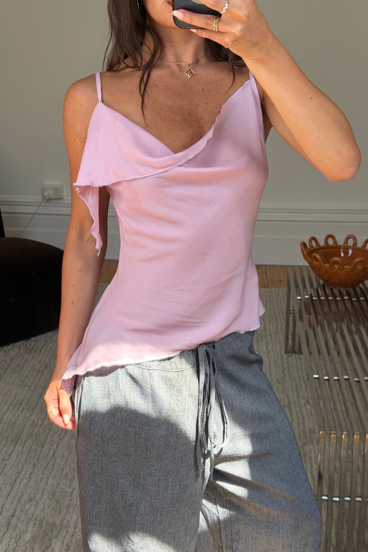 Tayla Draped Cami Candy