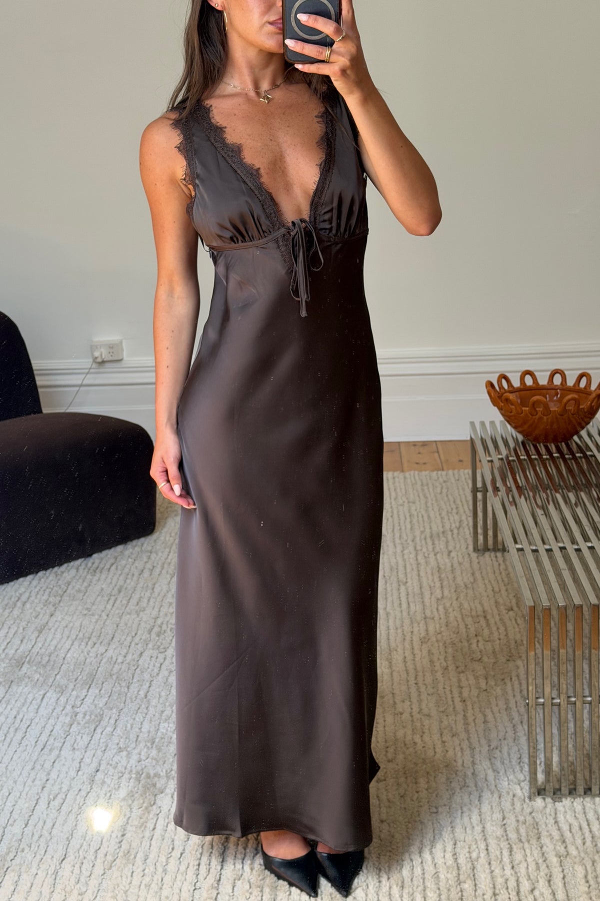 Kacey Maxi Dress Chocolate