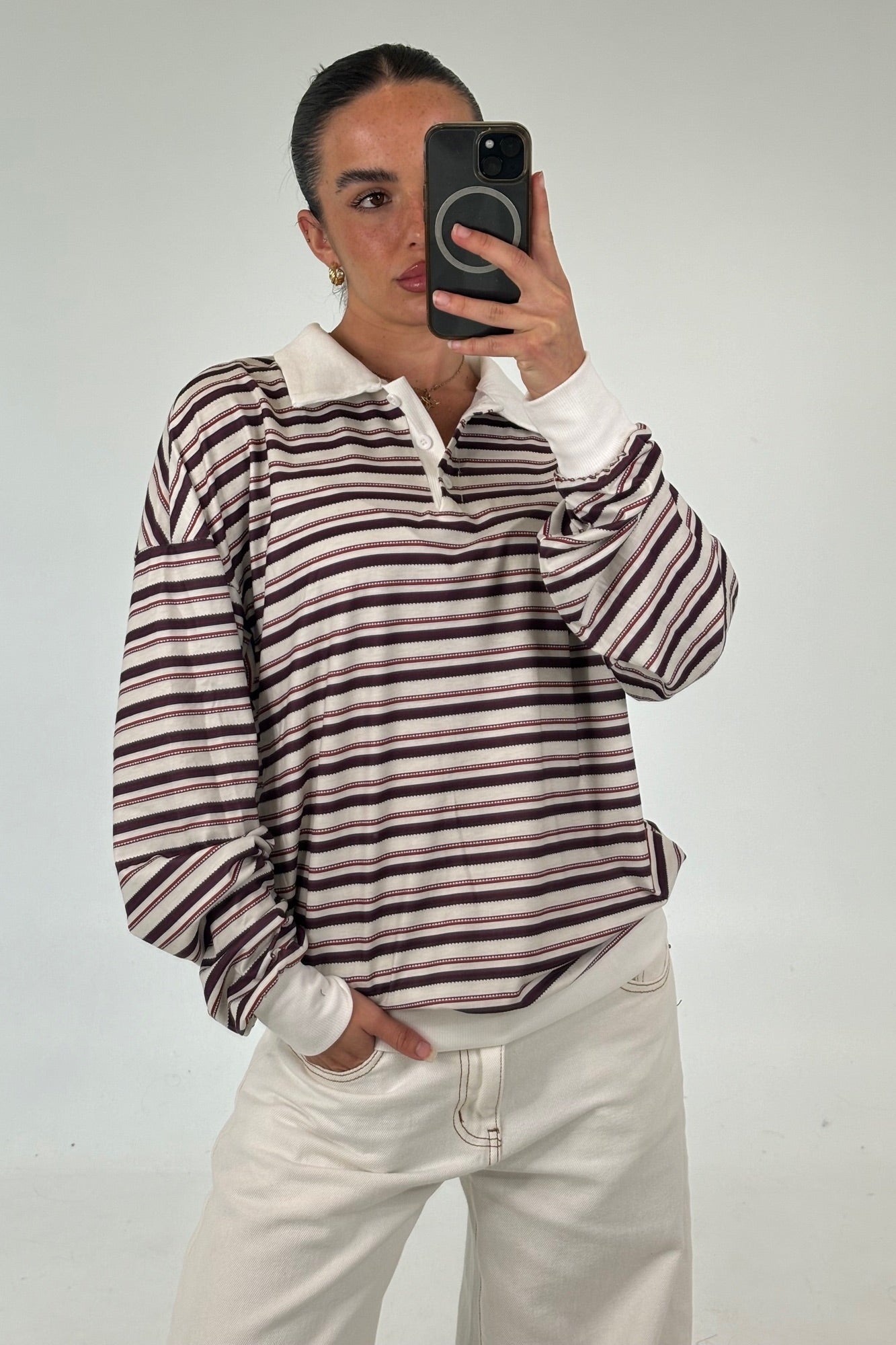 Wynter Rugby Sweater Berry