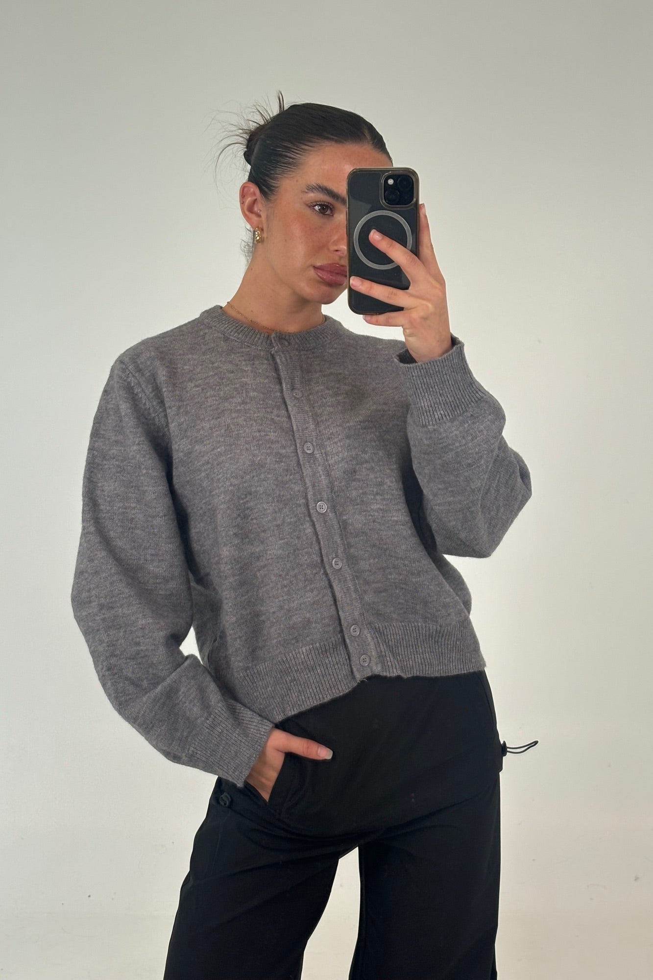 Atlas Cardi Grey - FINAL SALE