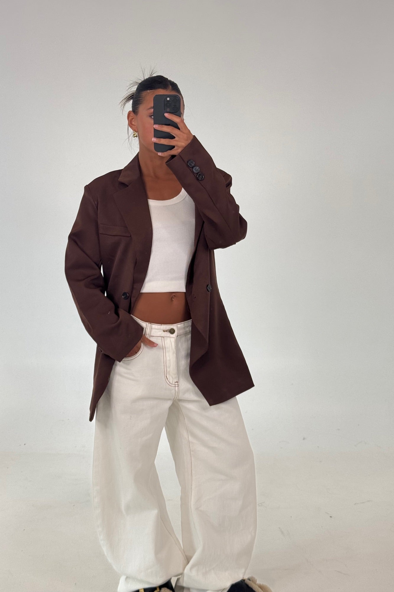 Sophia Blazer Chocolate