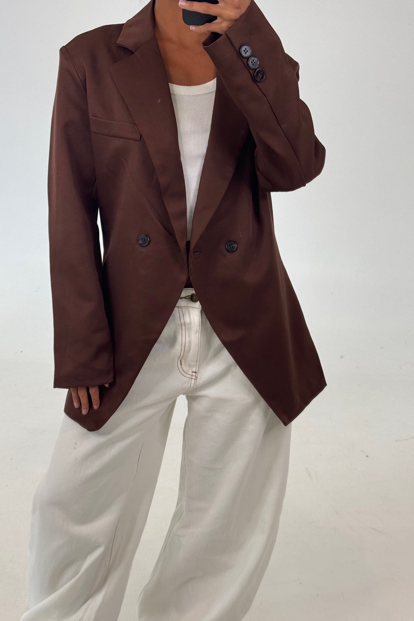 Sophia Blazer Chocolate