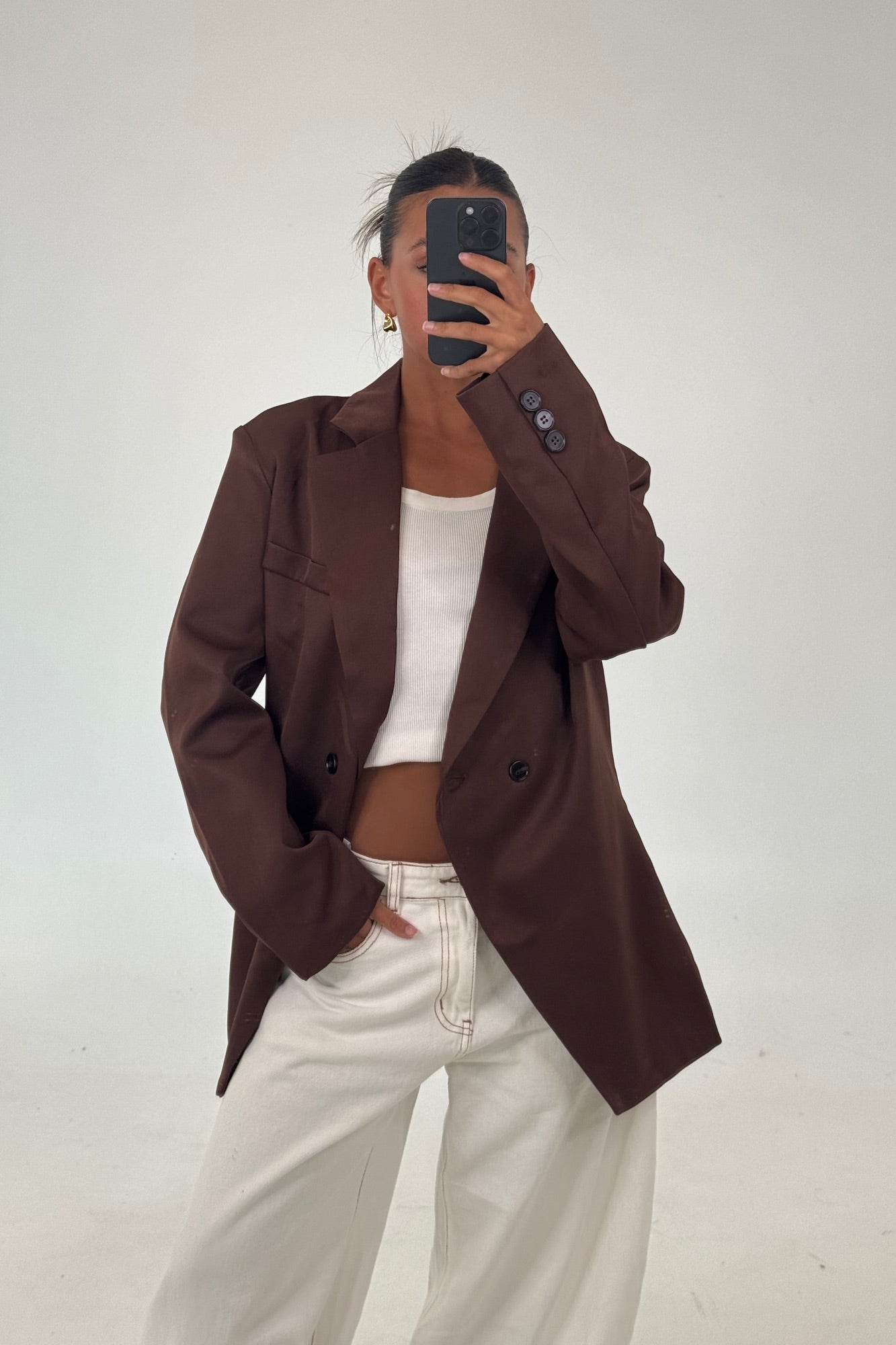 Sophia Blazer Chocolate