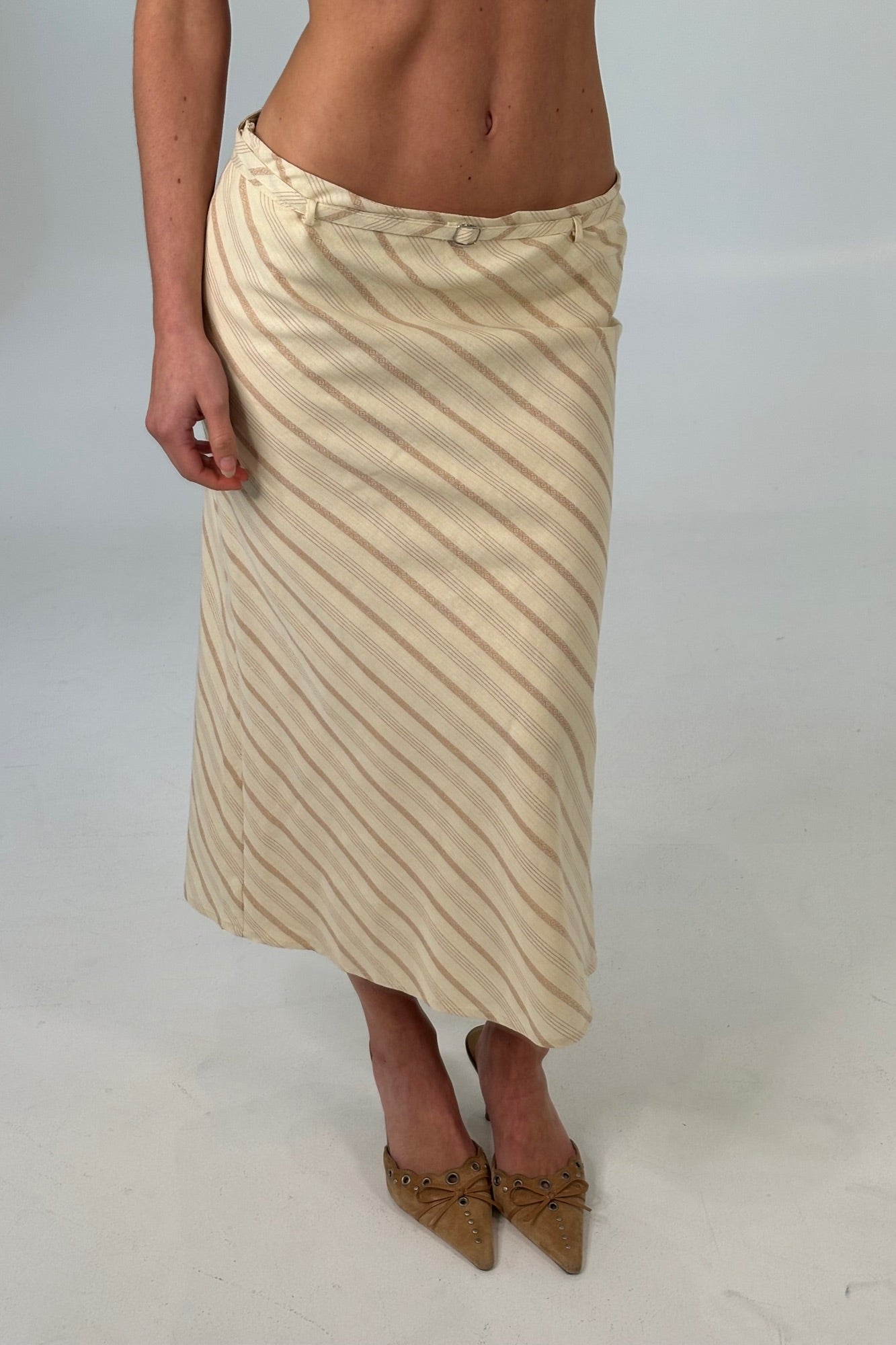 Angel Midi Skirt Beige