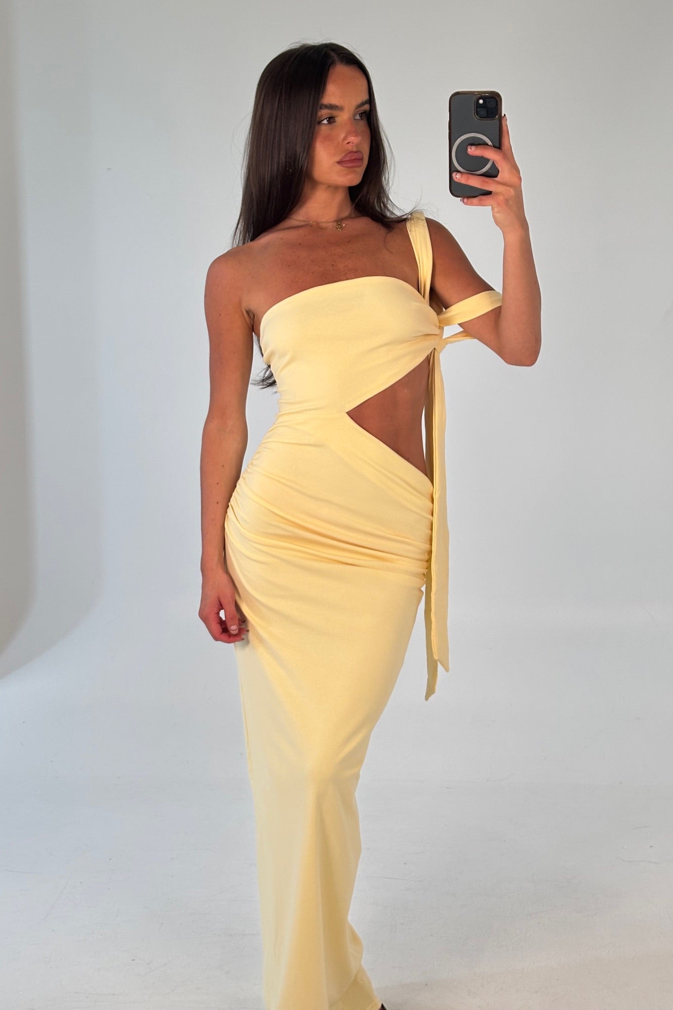 Selena Maxi Dress Lemon