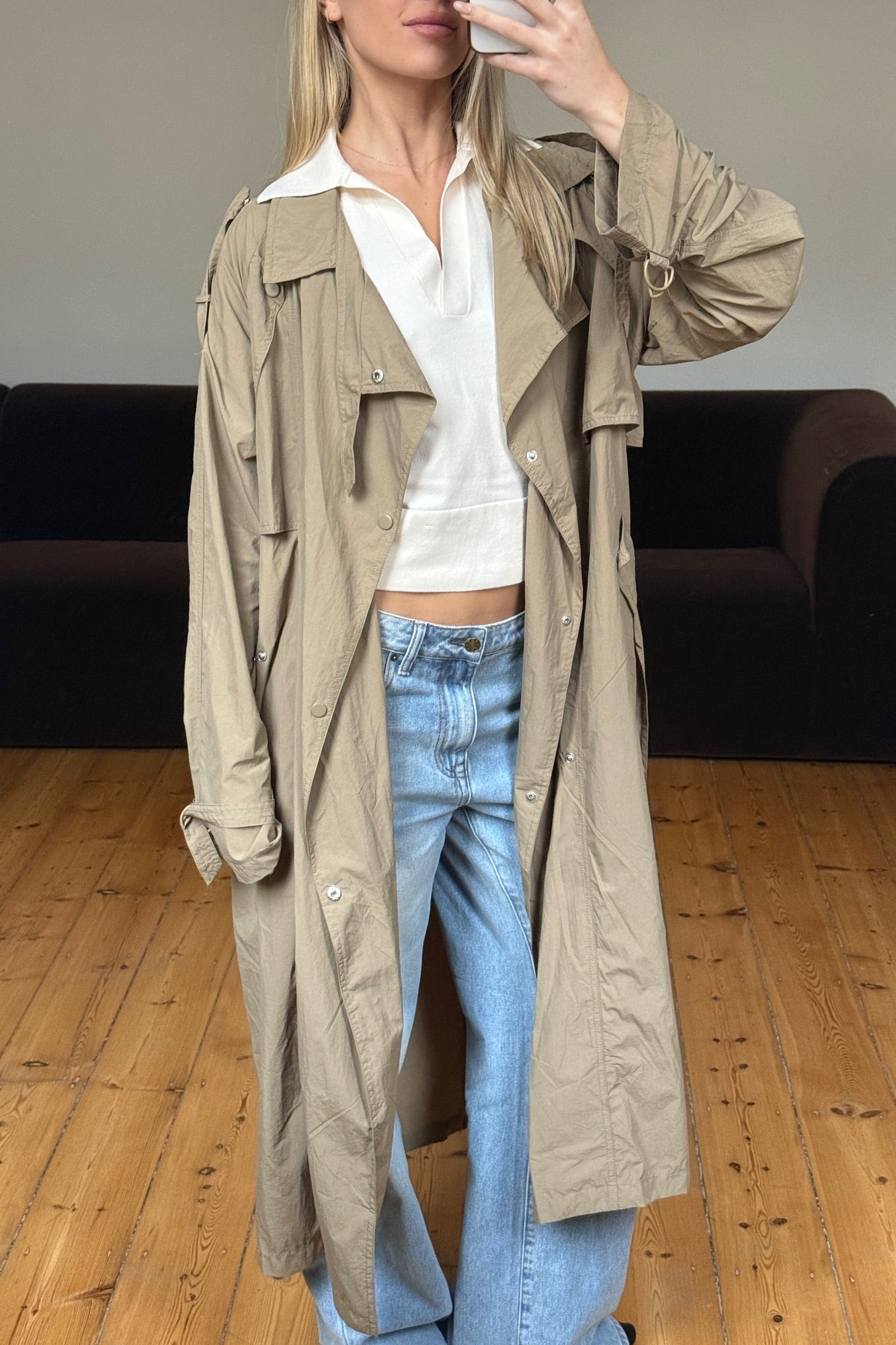Manhattan Trench Olive