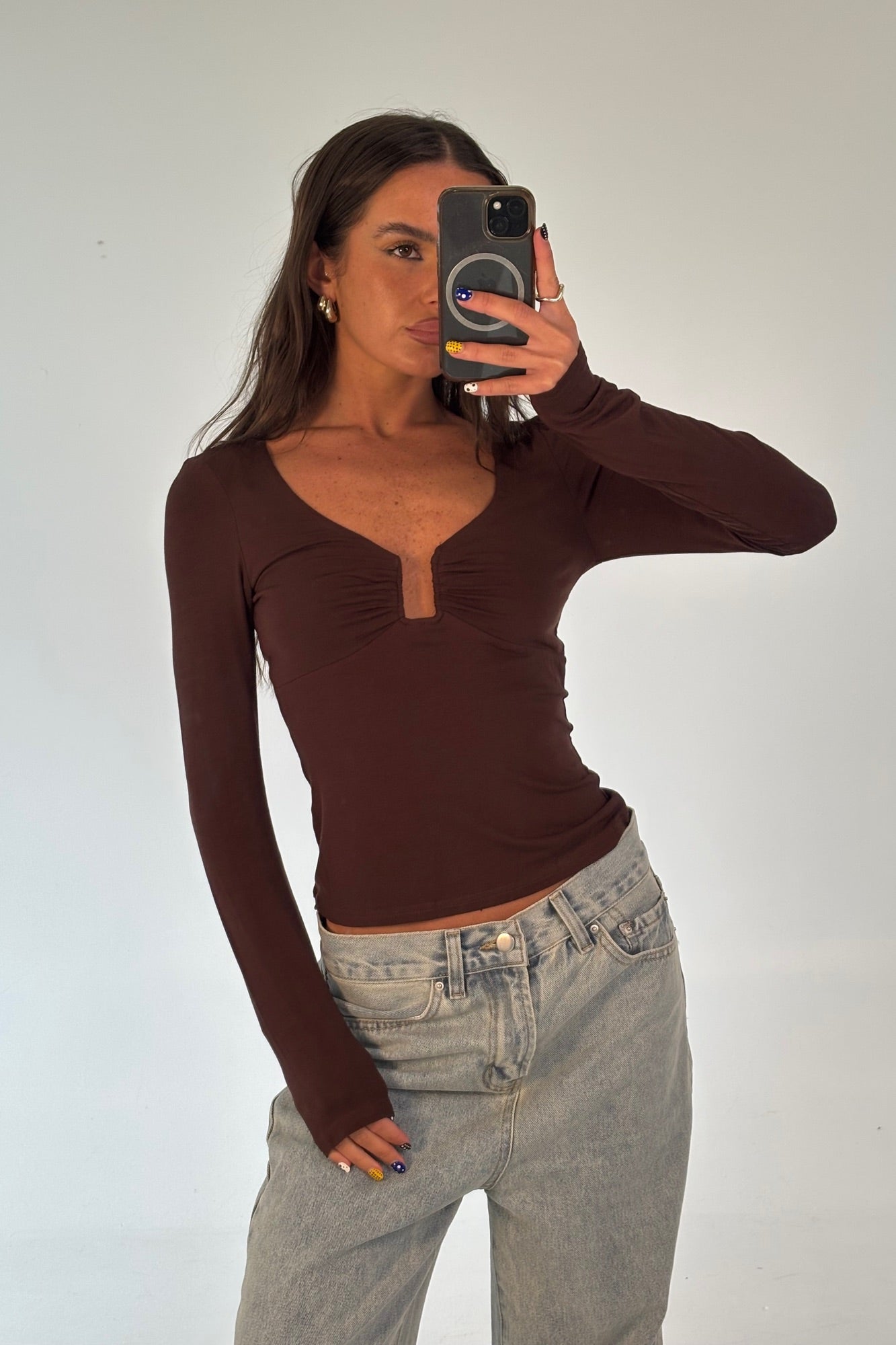 Ida Long Sleeve Chocolate