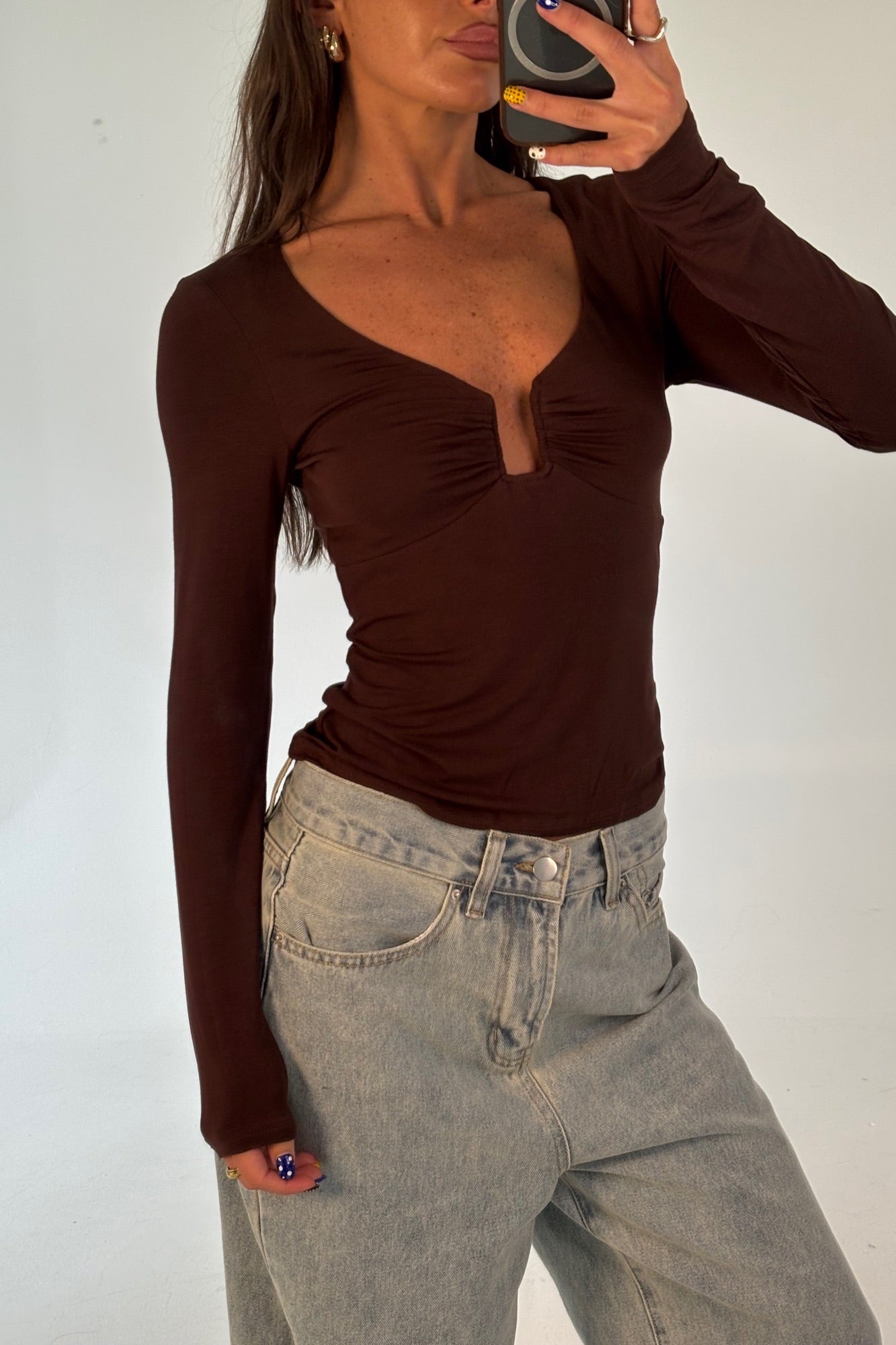 Ida Long Sleeve Chocolate