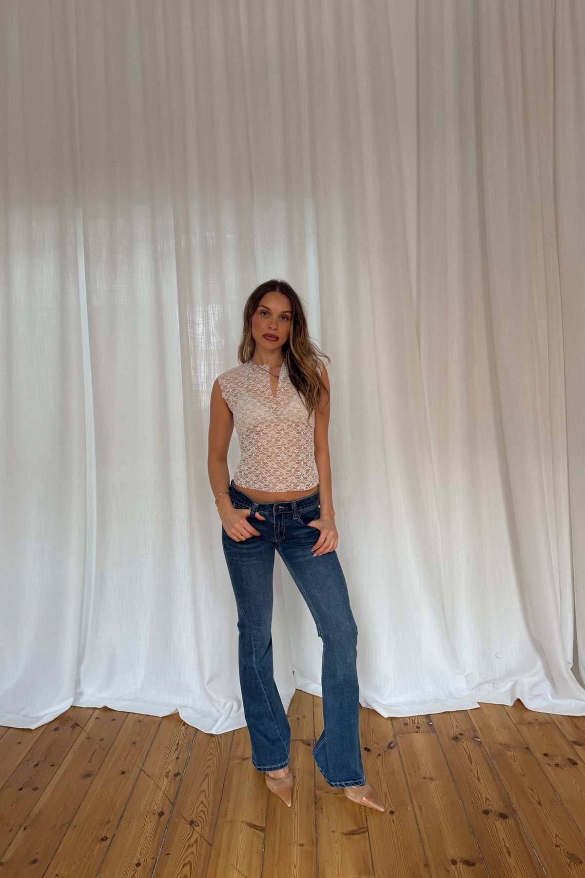 Tribeca Lace Top Moonlight