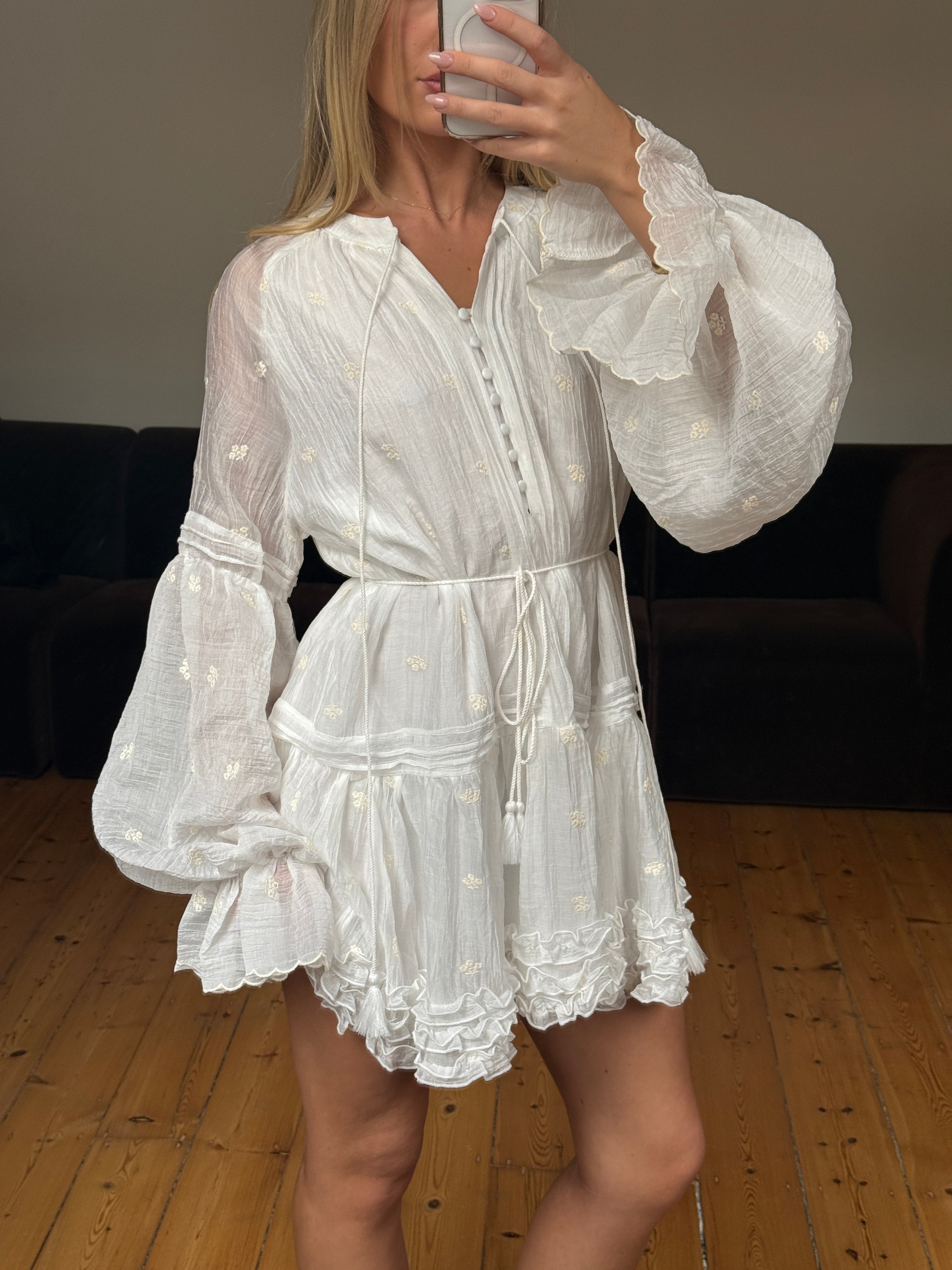Celina Mini Dress White