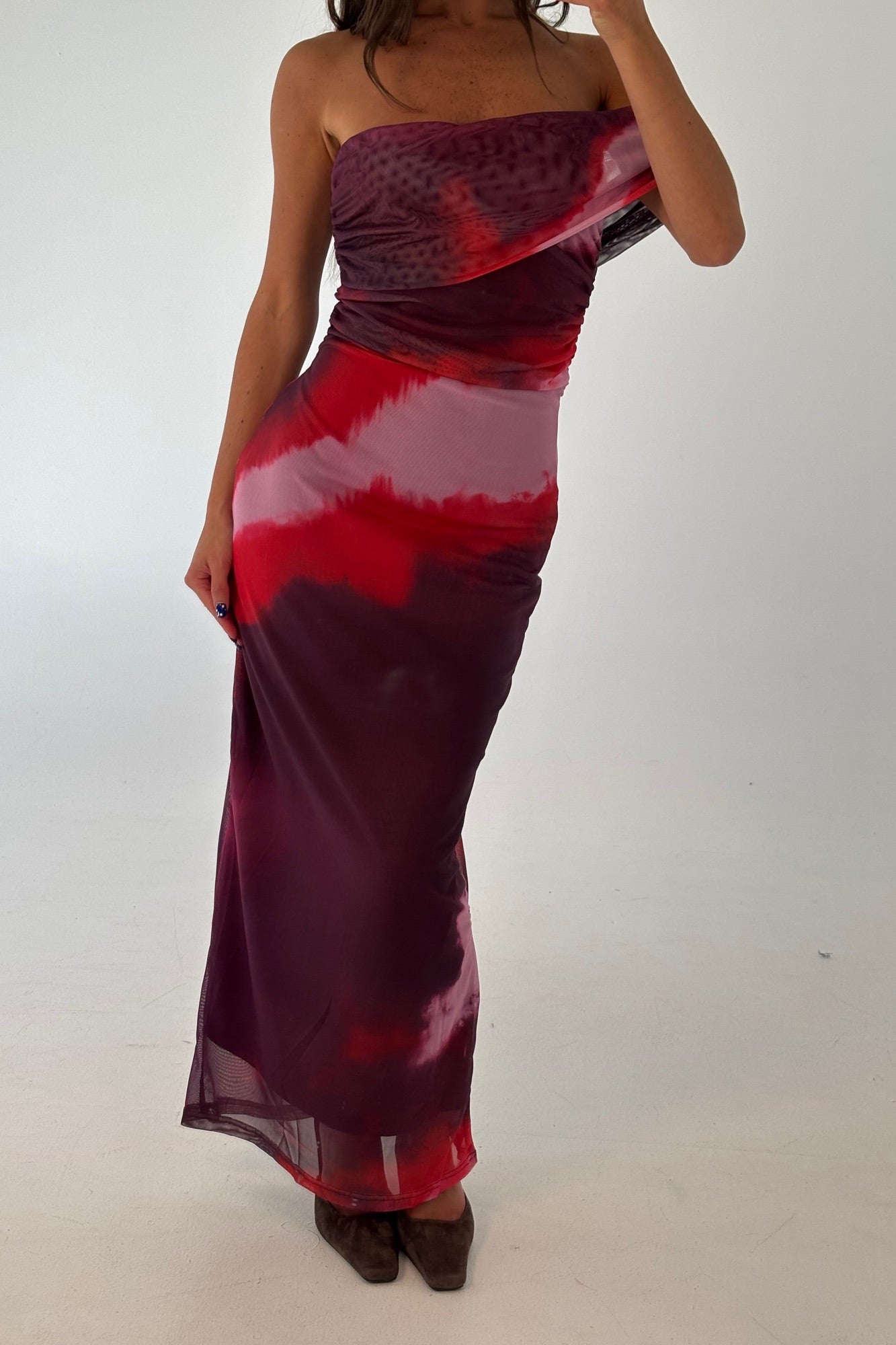 Paros Maxi Dress Berry