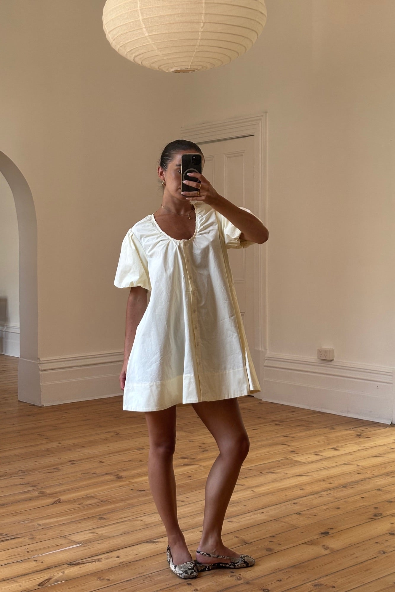 Oaks Mini Dress Butter