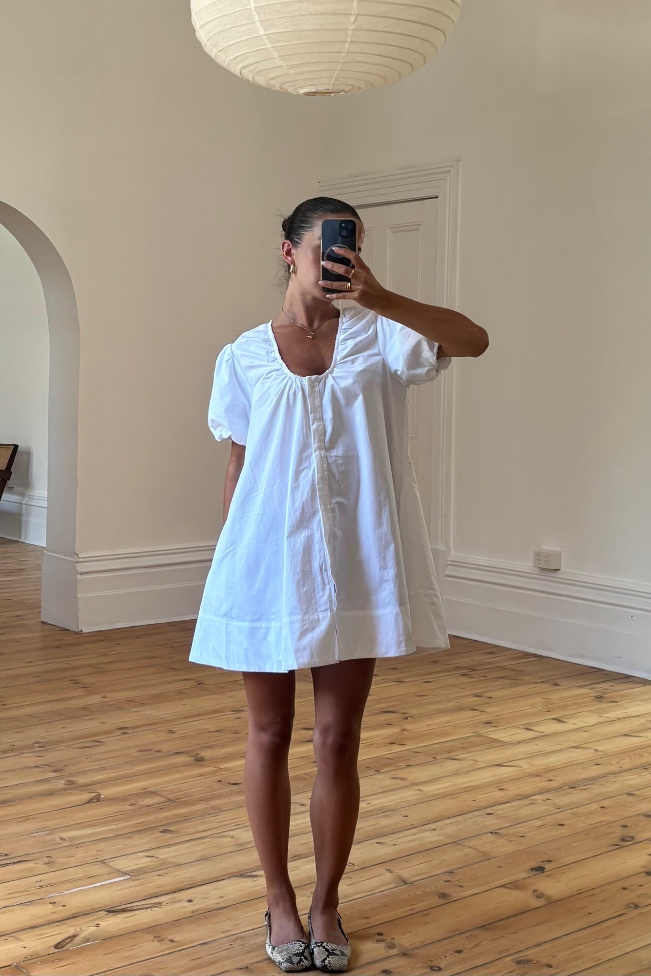 Oaks Mini Dress White