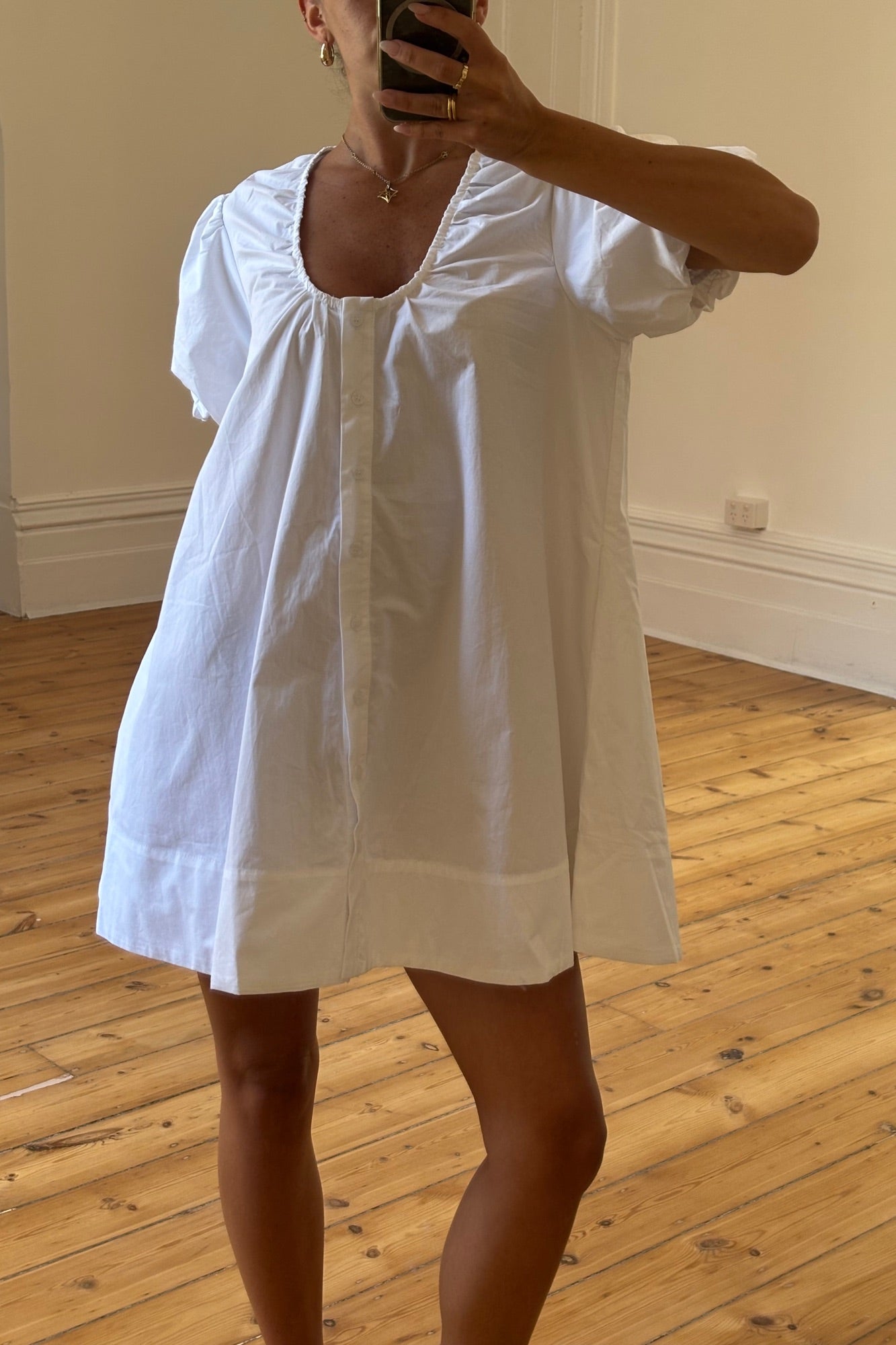 Oaks Mini Dress White