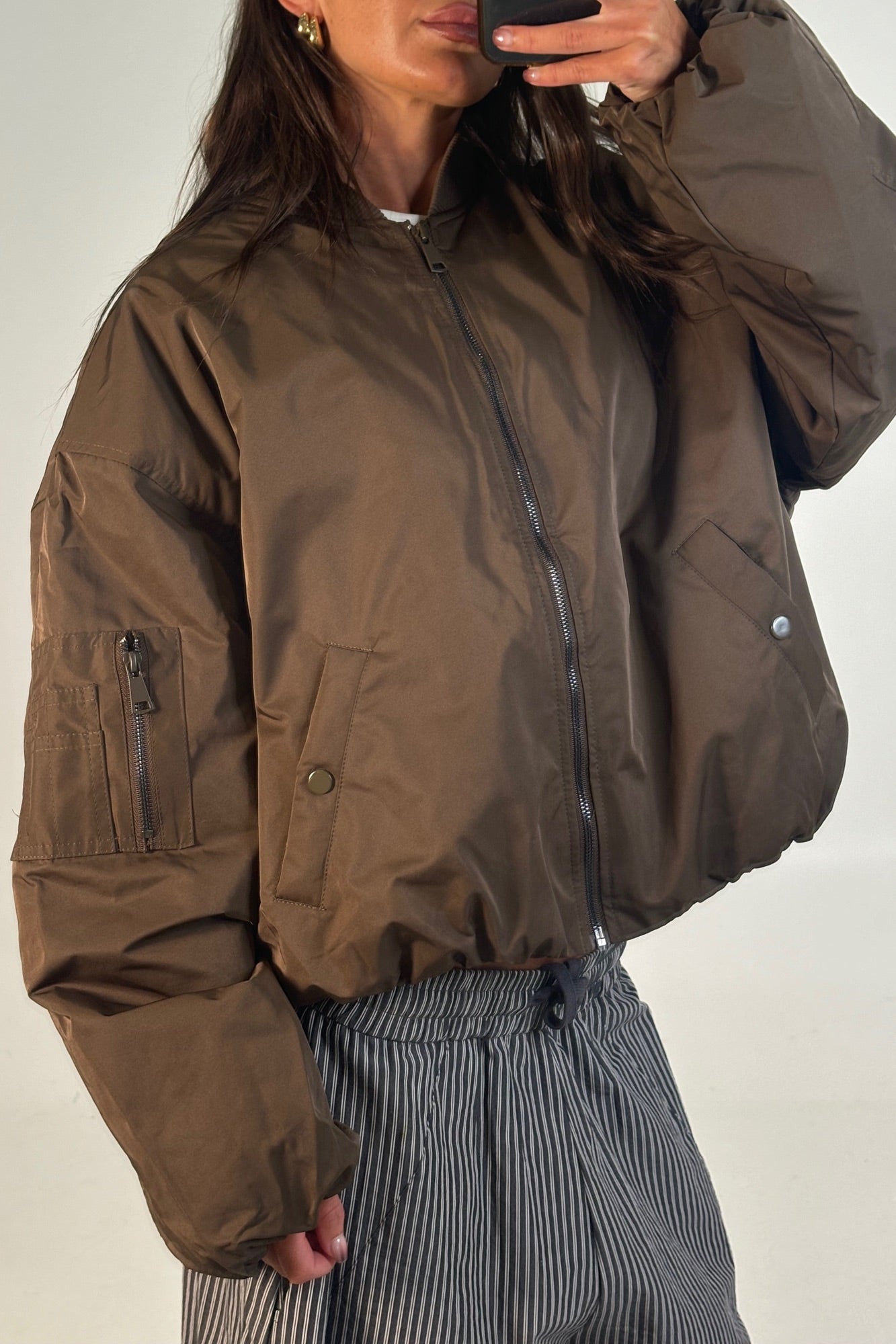 Dua Bomber Jacket Chocolate