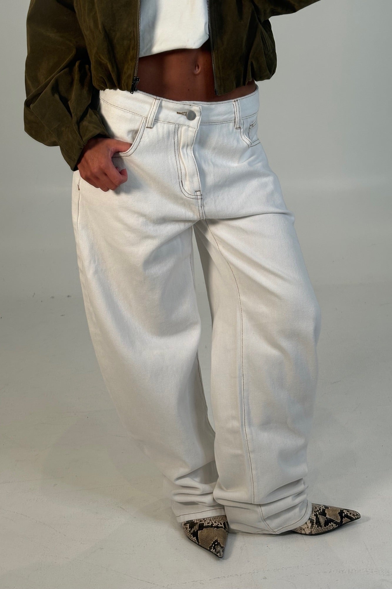 Horseshoe Denim White