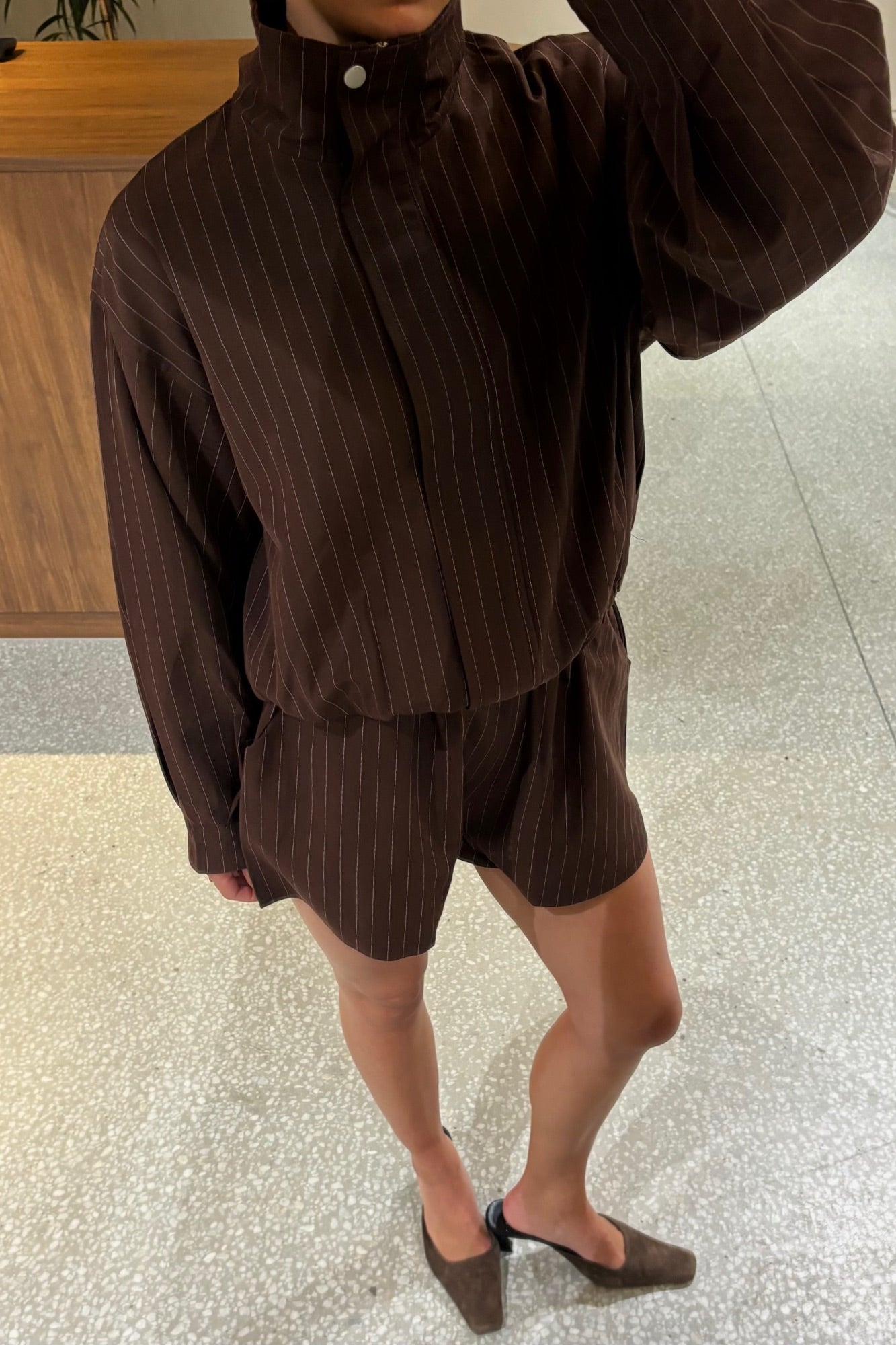 Elena Set Pinstripe