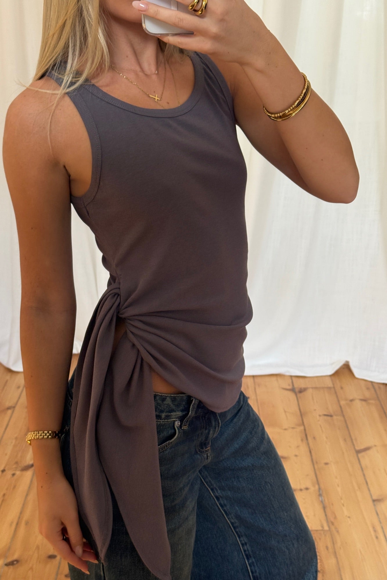 Rebecca Tank Grey