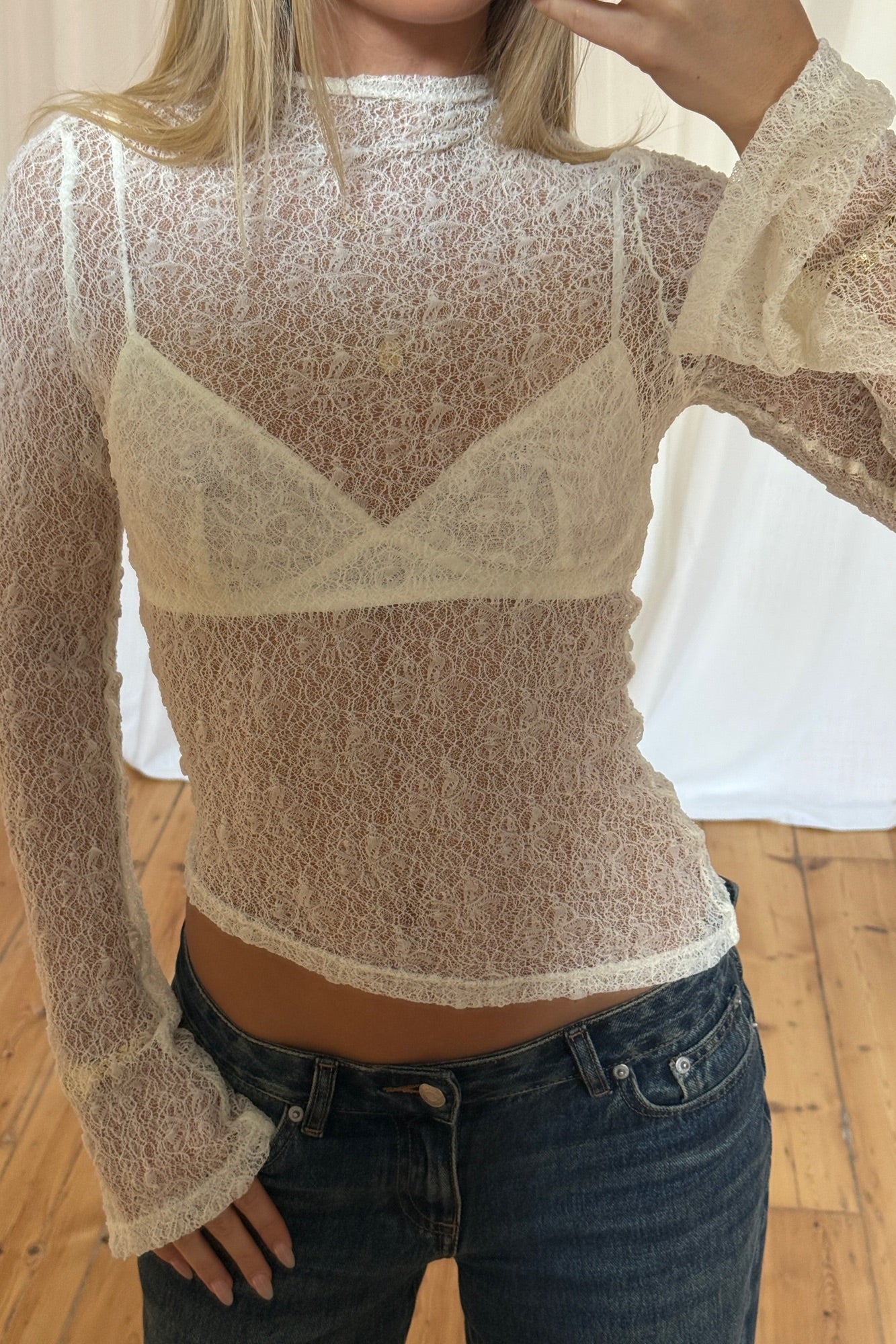 Elia Lace Top Cream