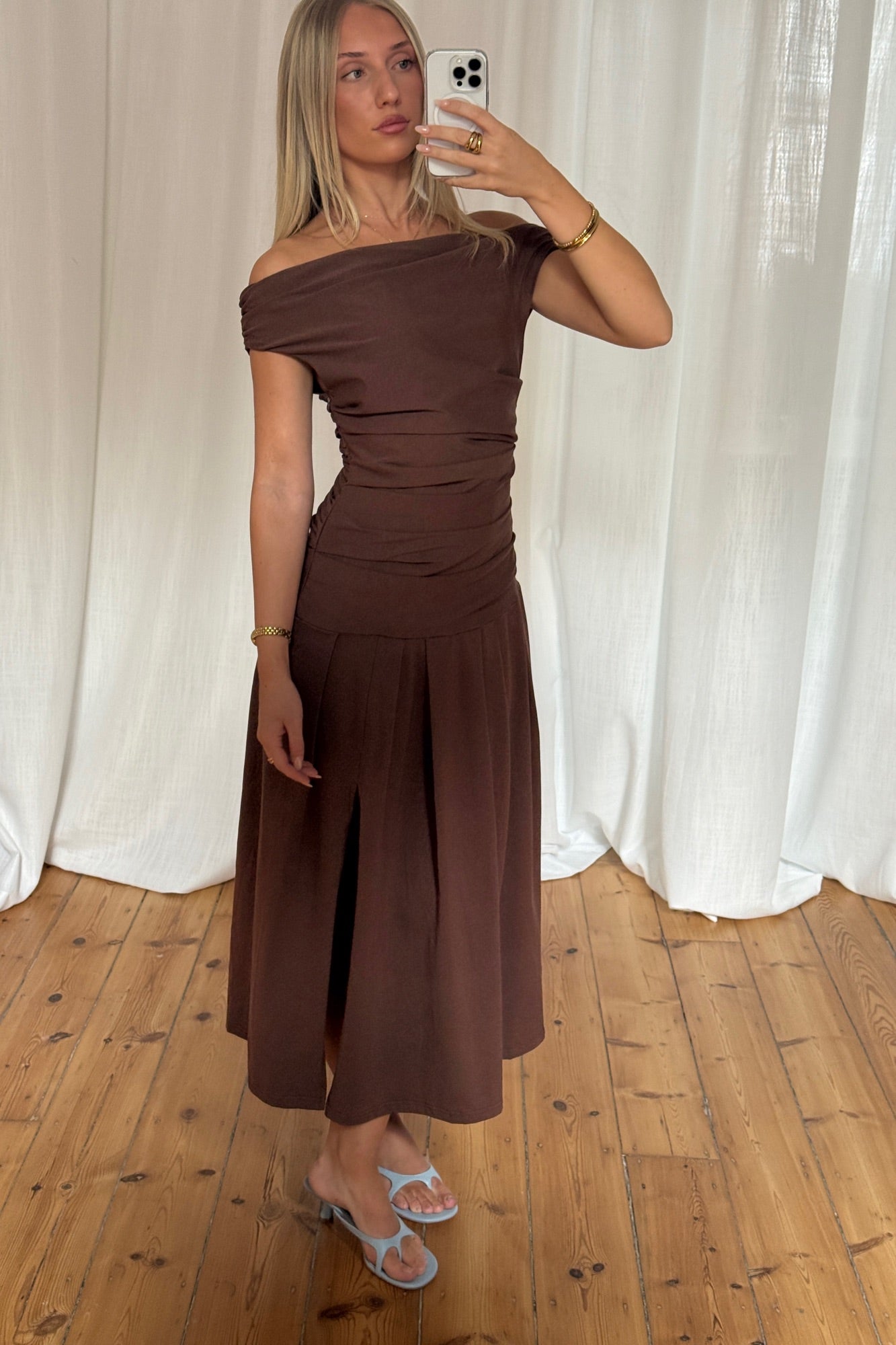 Elita Maxi Dress Chocolate