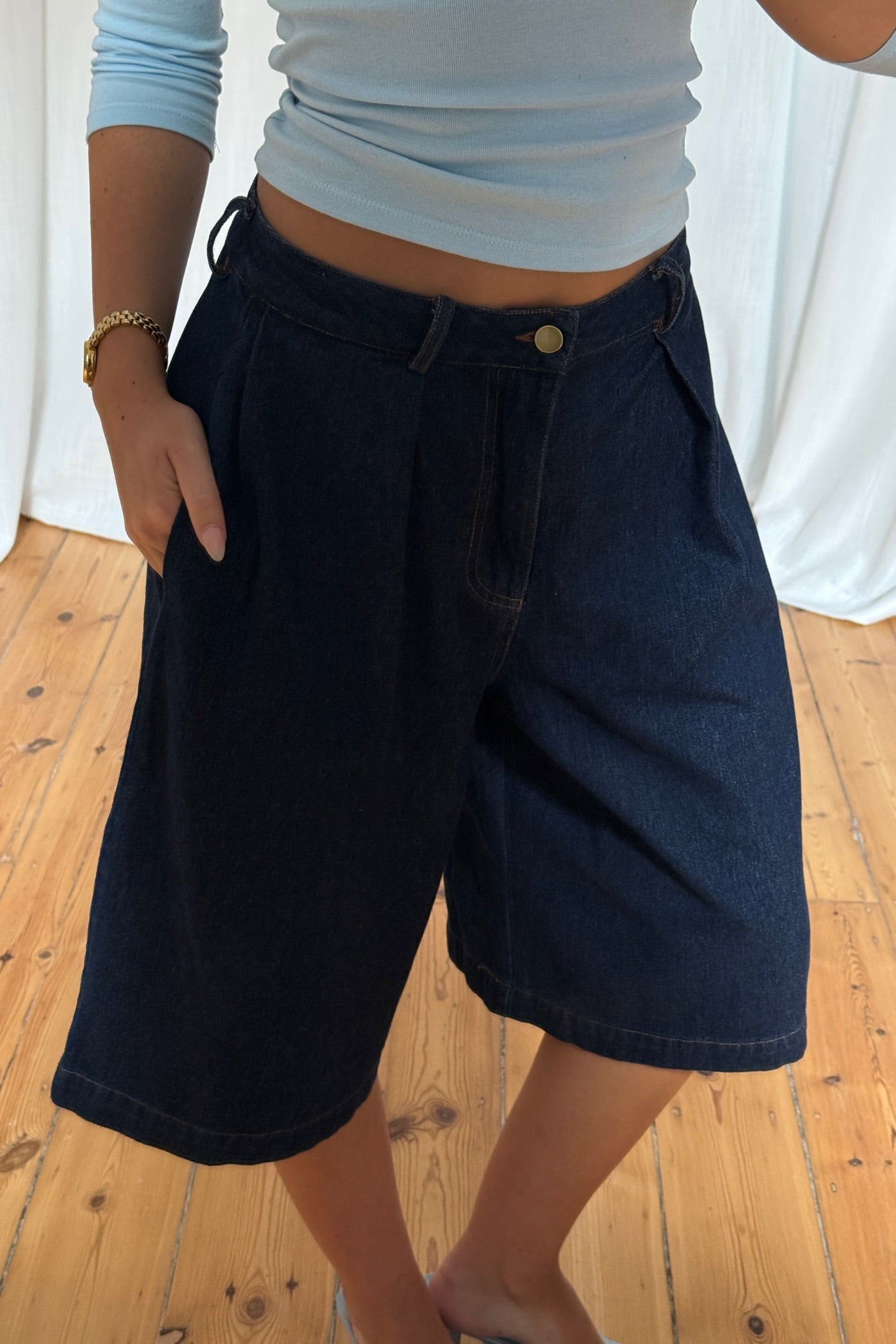 Roni Long Short Dark Denim