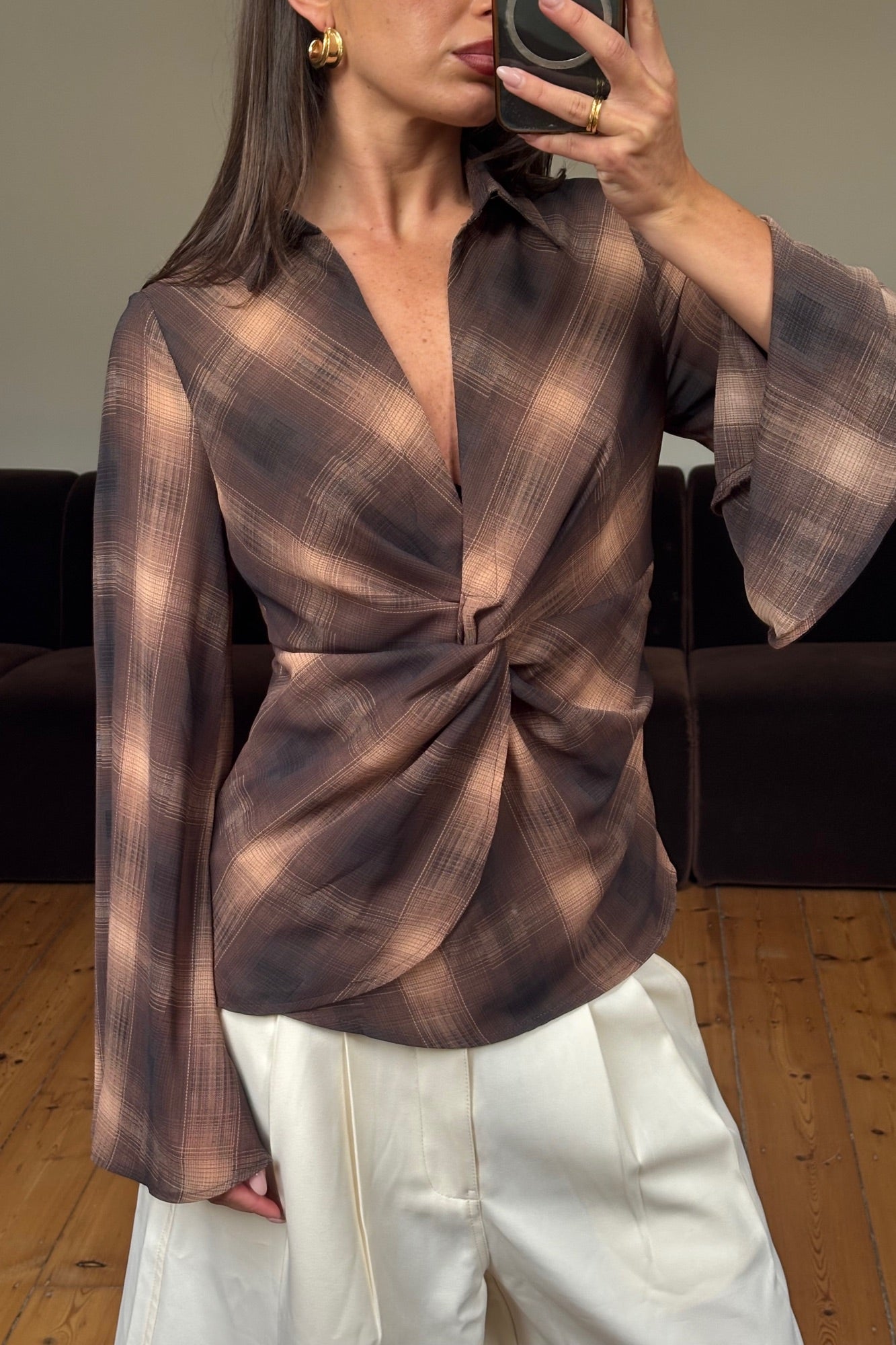 Blaire Long Sleeve Brown