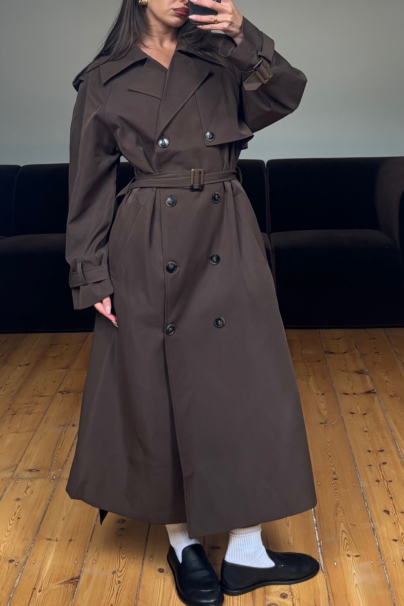 Ashton Trench Chocolate