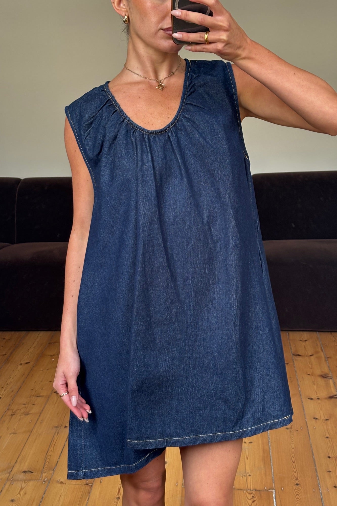 Sydney Mini Dress Indigo Denim