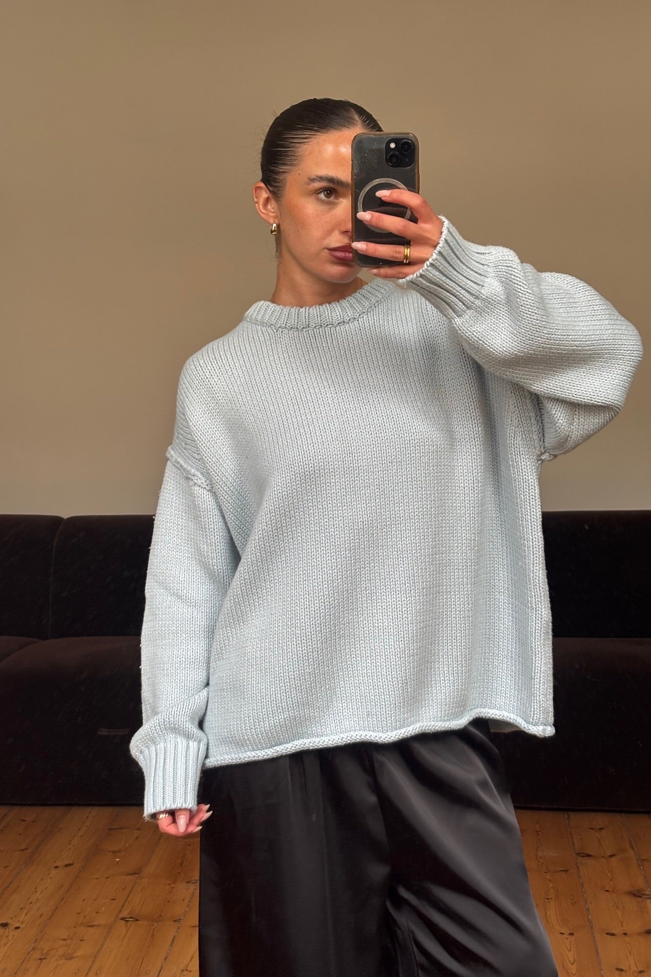 Nikova Knit Jumper Sky