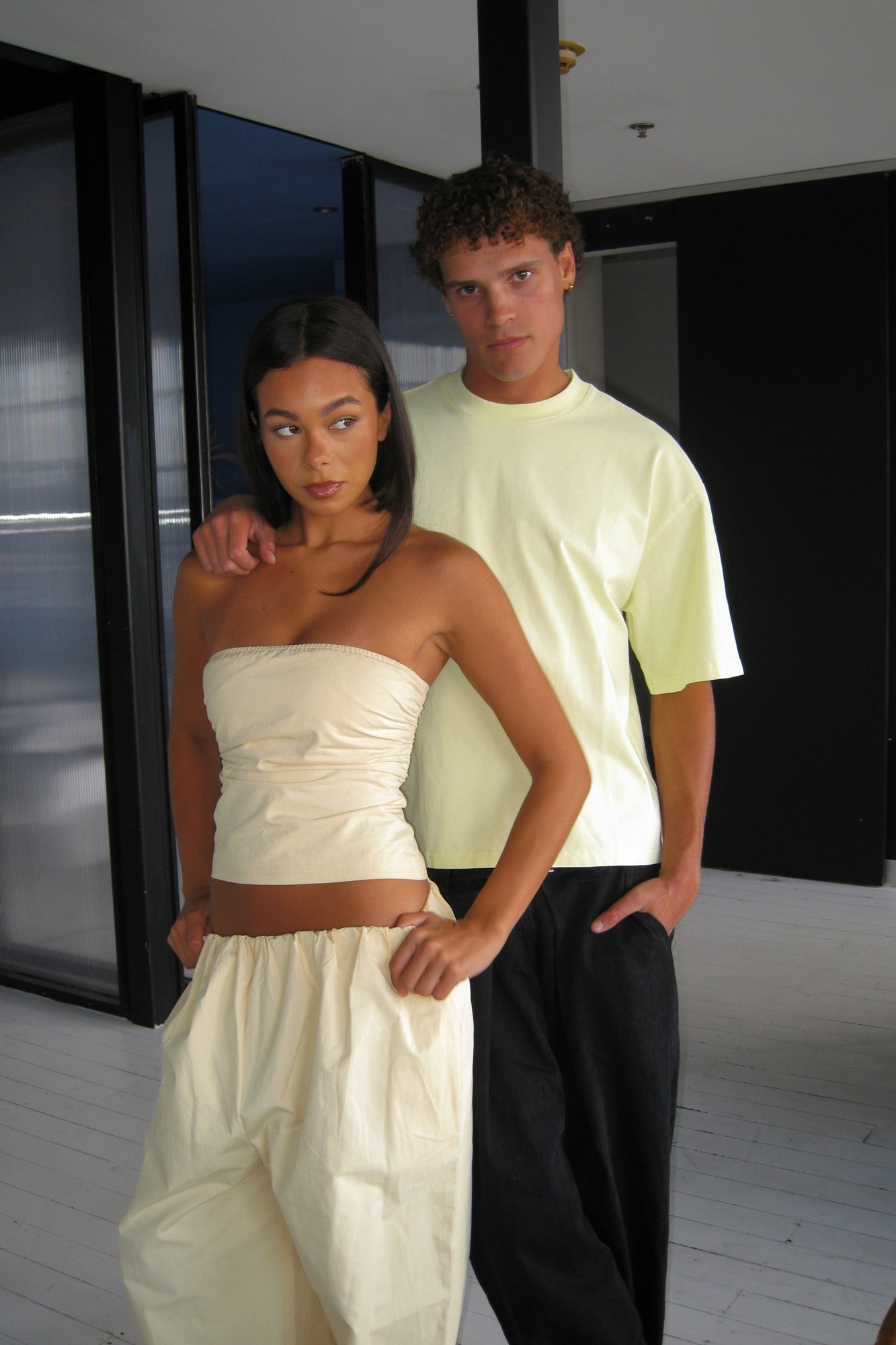 Emmett Box Tee Lemon