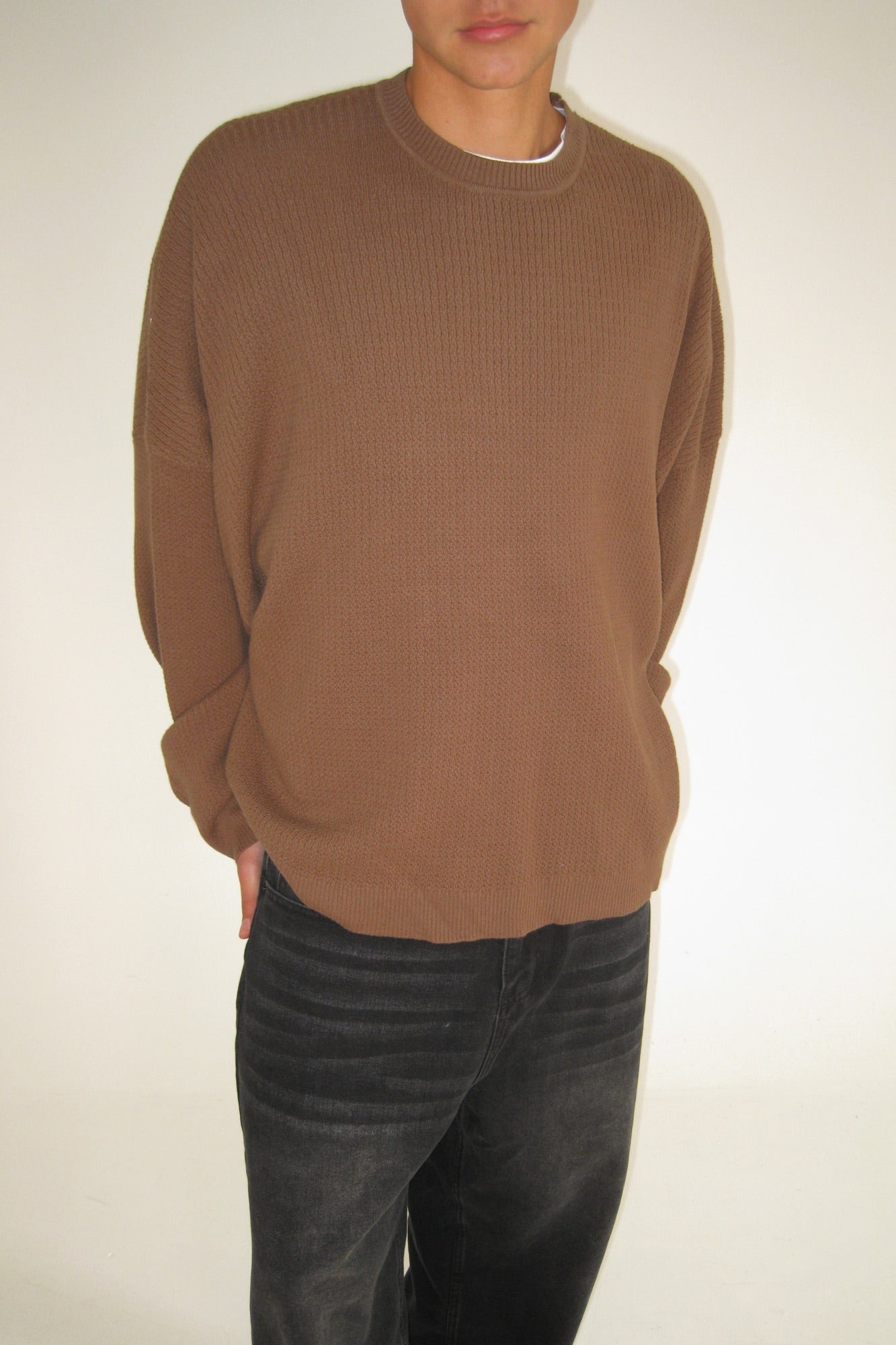 Lightweight Texture Sweat Choc