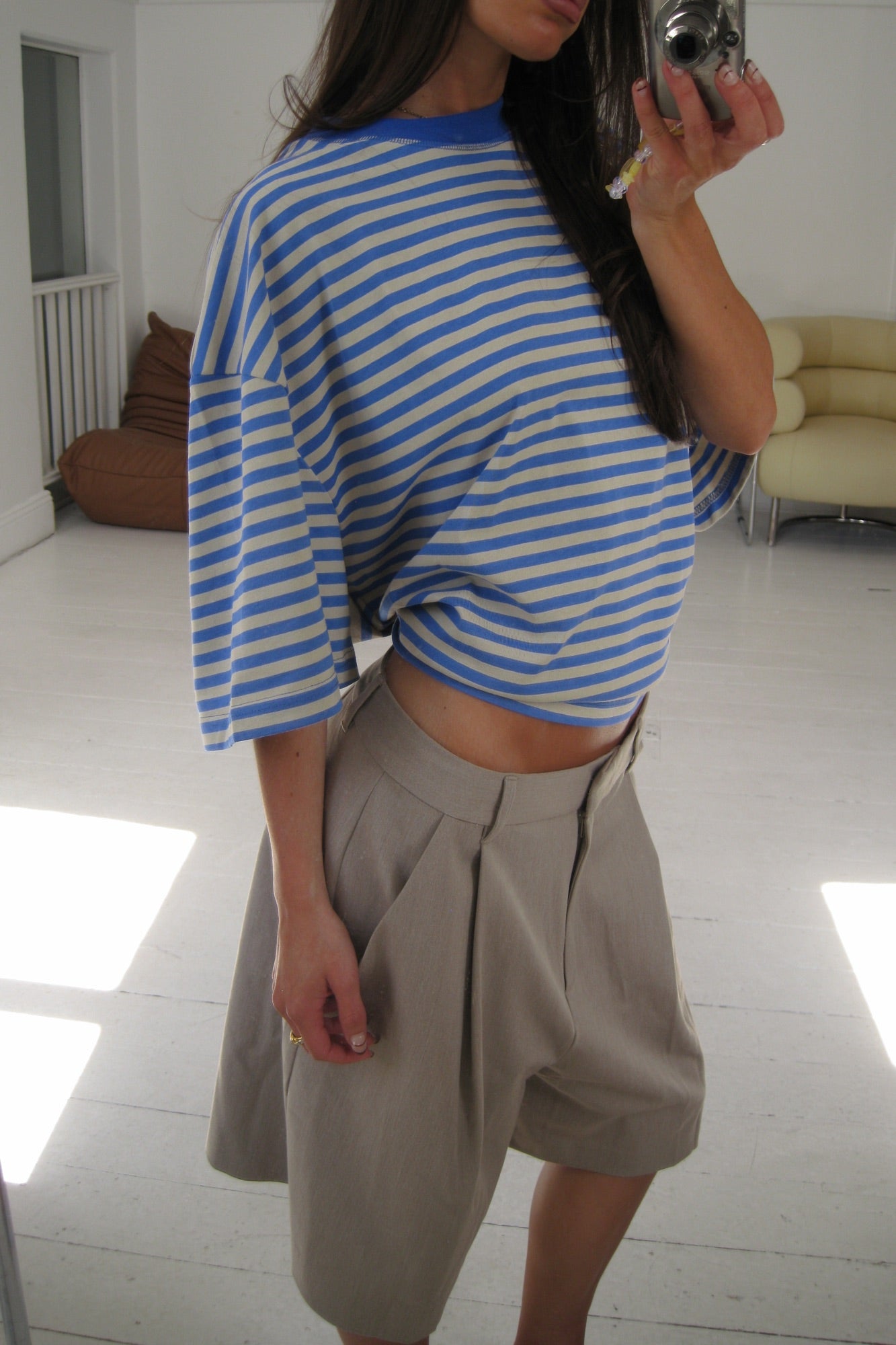 Bloom Short Sleeve Mickey Blue Stripe