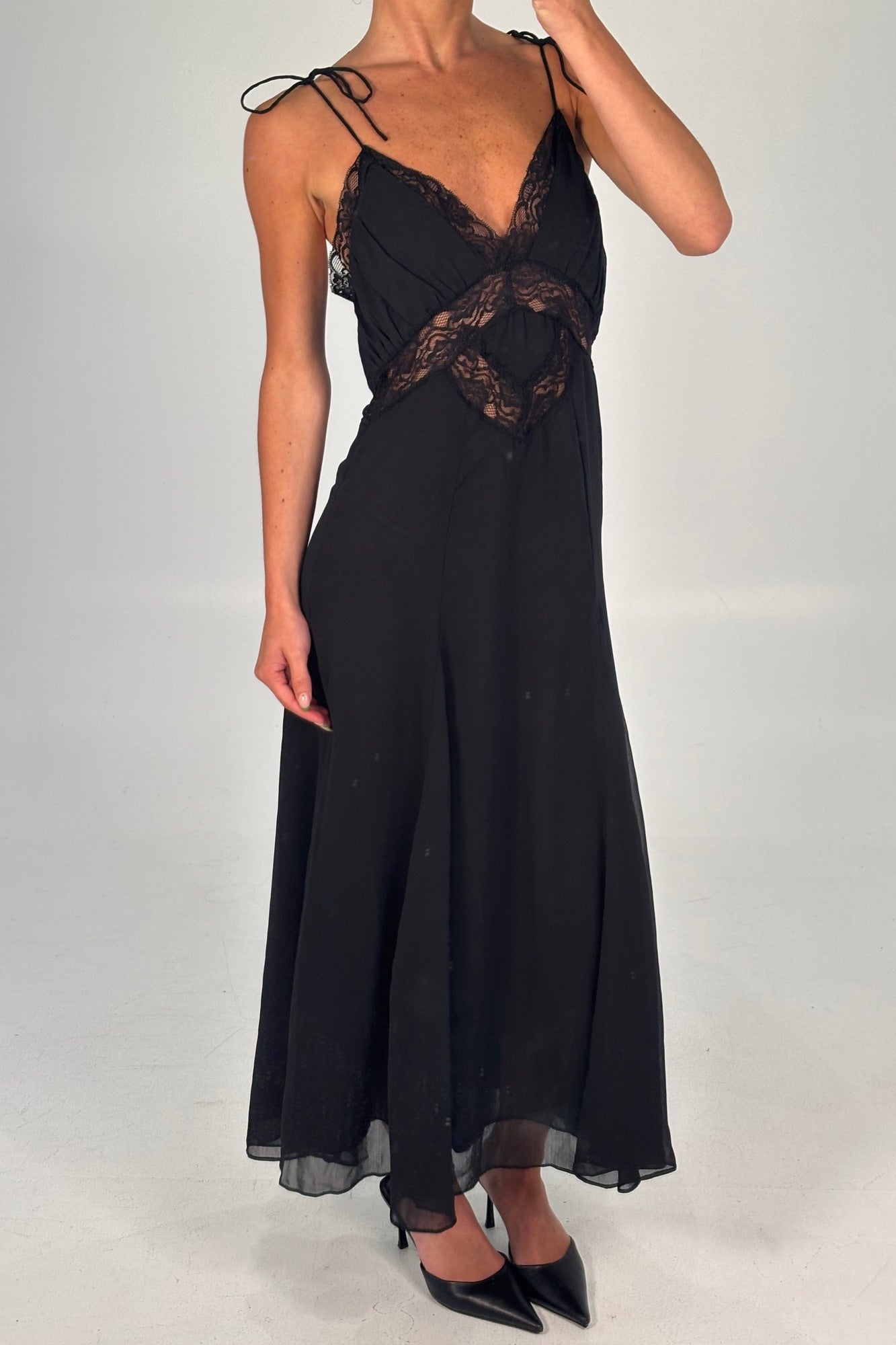 Harmony Midi Dress Obsidian